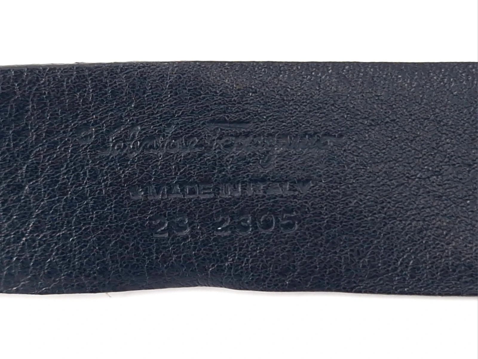 Salvatore Ferragamo Salvatore Ferragamo Green Embossed Leather Gancio Belt Size ONE SIZE - 3 Thumbnail