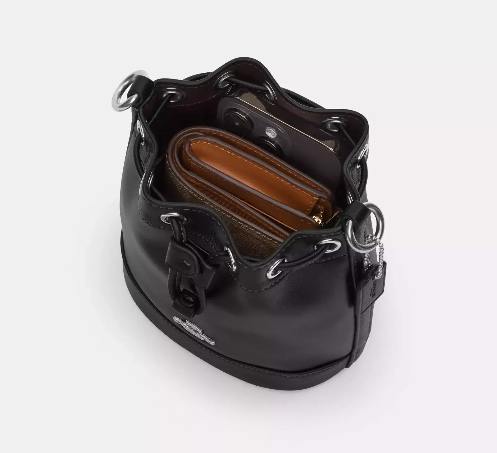 Coach NWT Coach Mini Bucket Bag In Signature Jacquard CT863 Size ONE SIZE - 9 Thumbnail