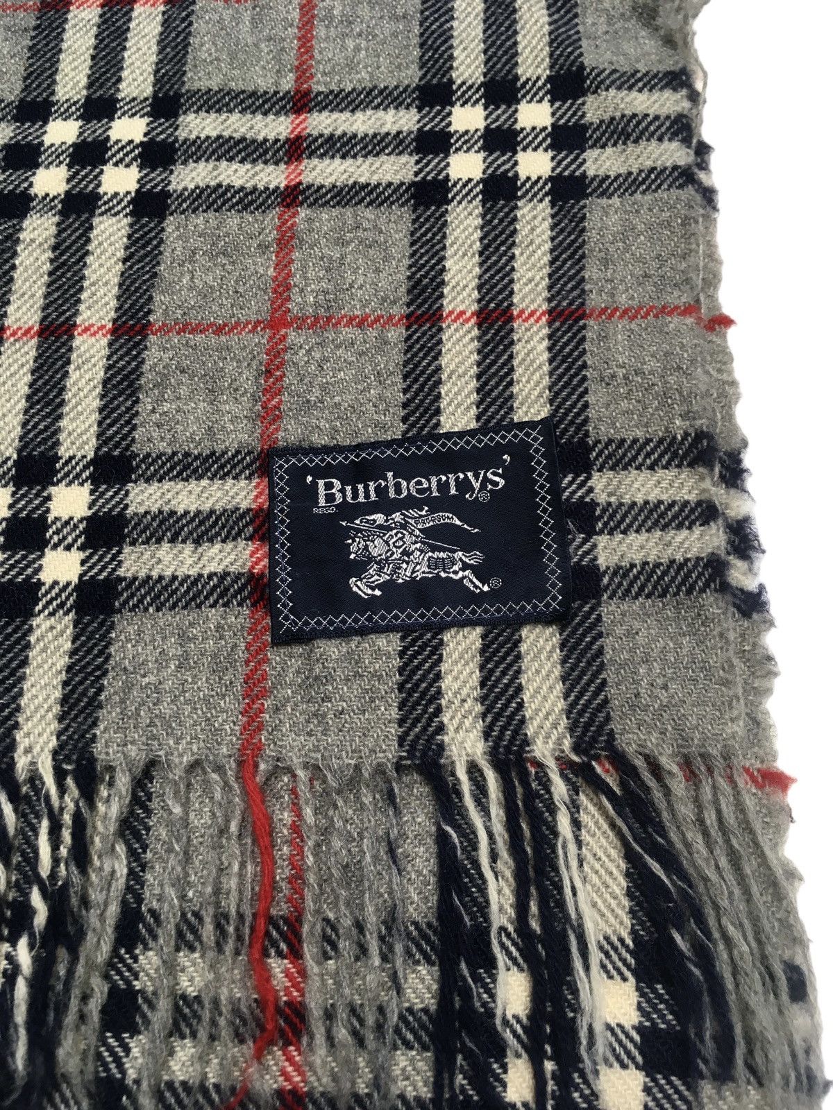 Burberry × Designer × Vintage Rare Design Vintage Brand Burberry's Scarf 1990s Size ONE SIZE - 4 Thumbnail