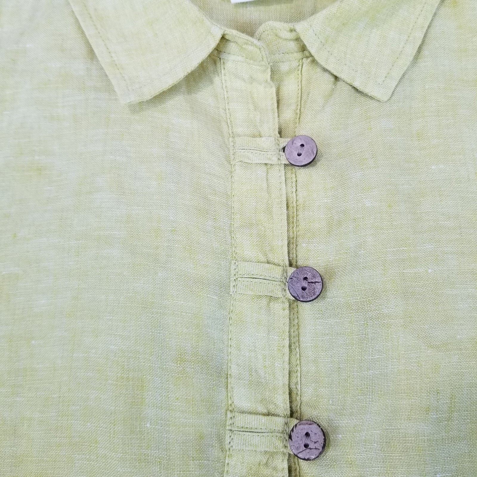 Other Sigrid Olsen 100% Linen Tunic Shirt Medium Lagenlook Artisan Size M / US 6-8 / IT 42-44 - 6 Thumbnail