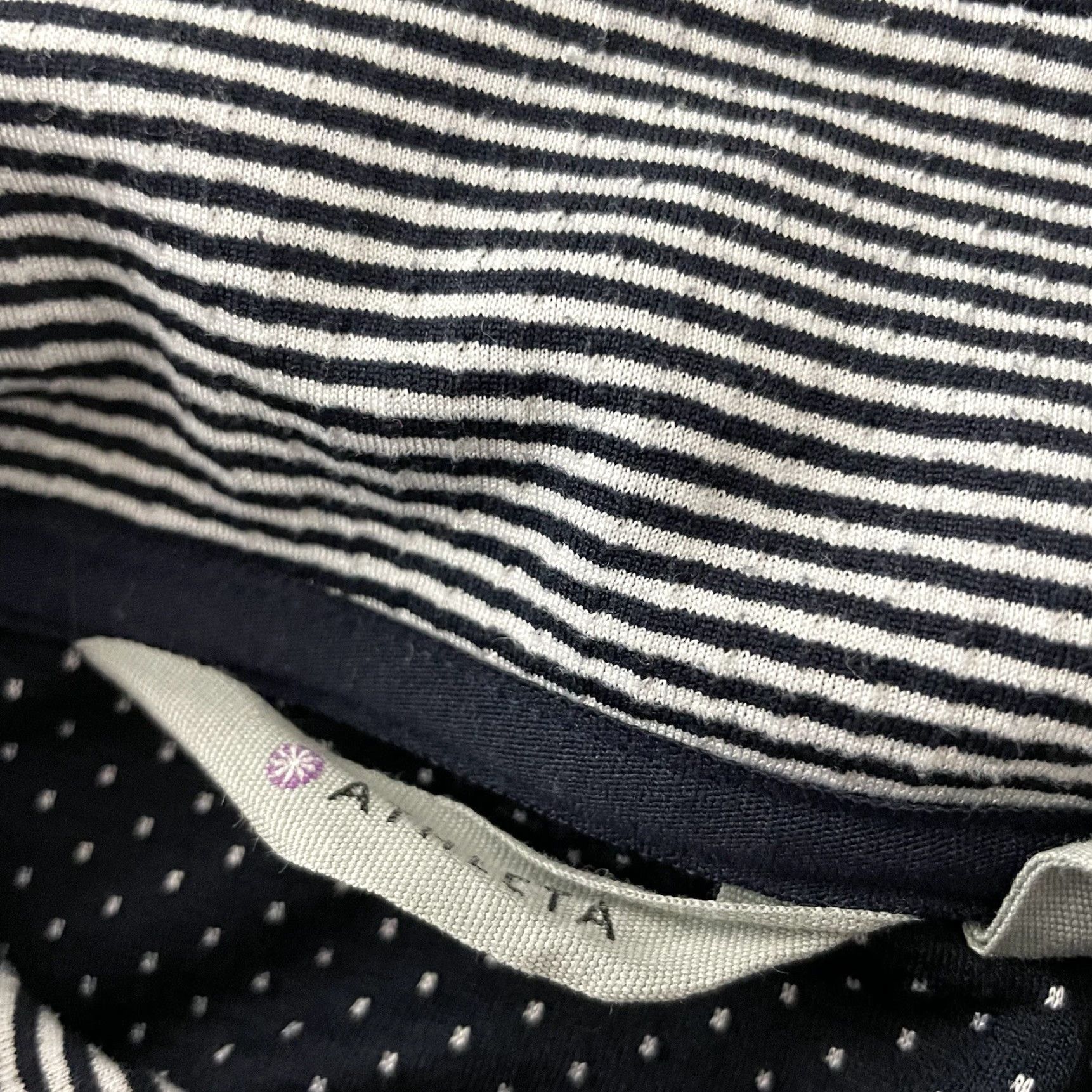 Athleta Athleta Sweatshirt Pullover Hooded Striped Blue Women S Small Activewear Size S / US 4 / IT 40 - 3 Thumbnail