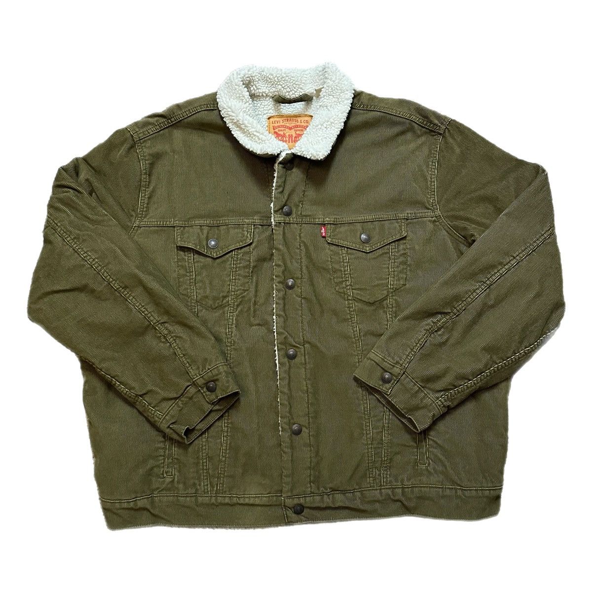 Levis Levi Sherpa Lined Corduroy Jacket Grailed 4362