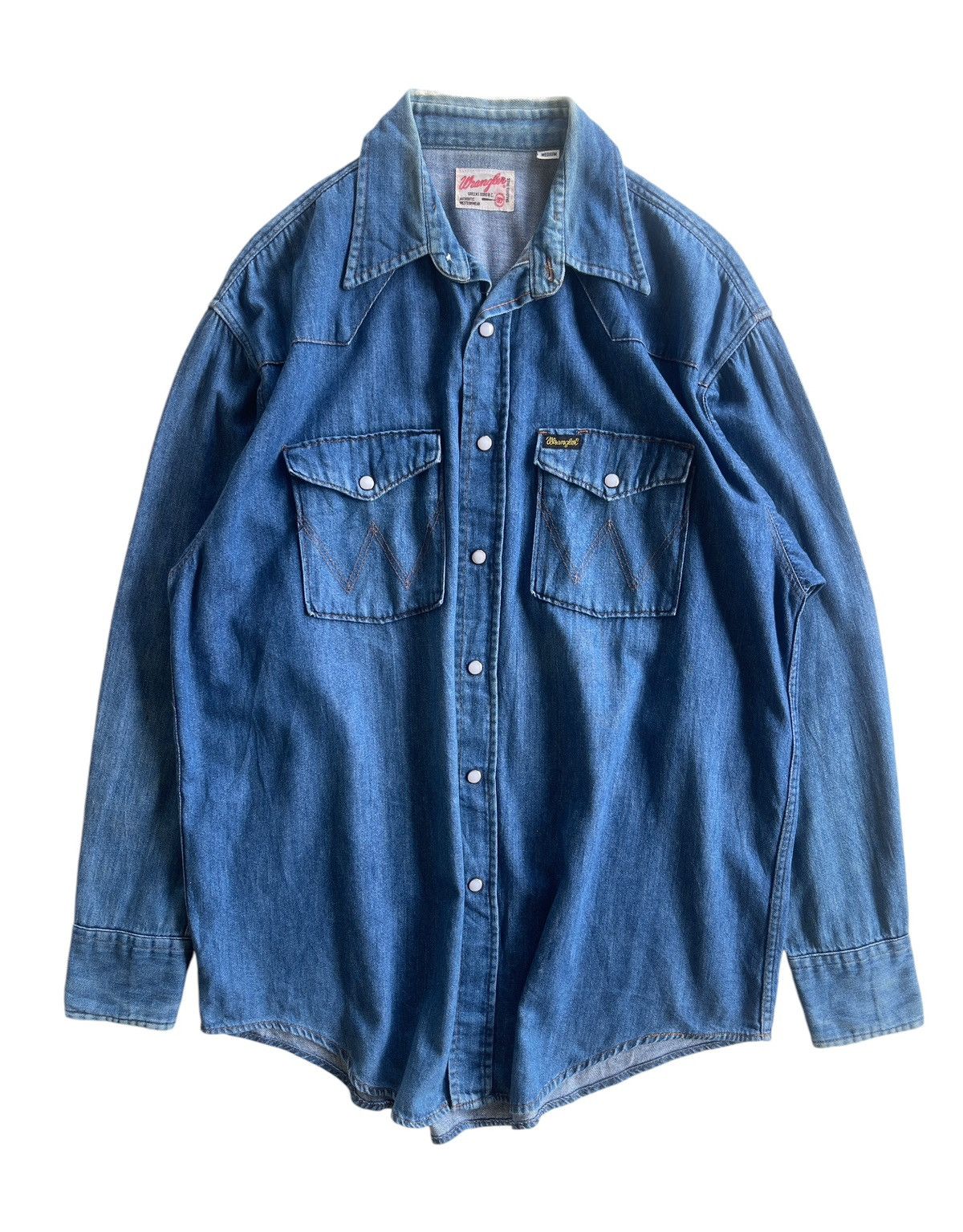 Vintage Vintage Wrangler Western Wear Shirt Size US L / EU 52-54 / 3 - 2 Thumbnail