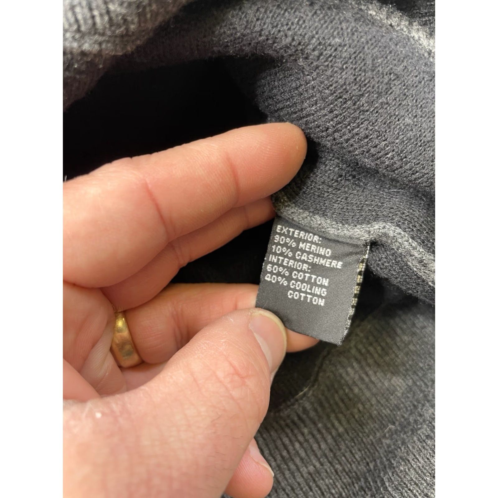 Vintage Mack Weldon Sweater Mens Large Gray Tech Cashmere Wool Blend Crew Neck Pullover Size US L / EU 52-54 / 3 - 4 Thumbnail