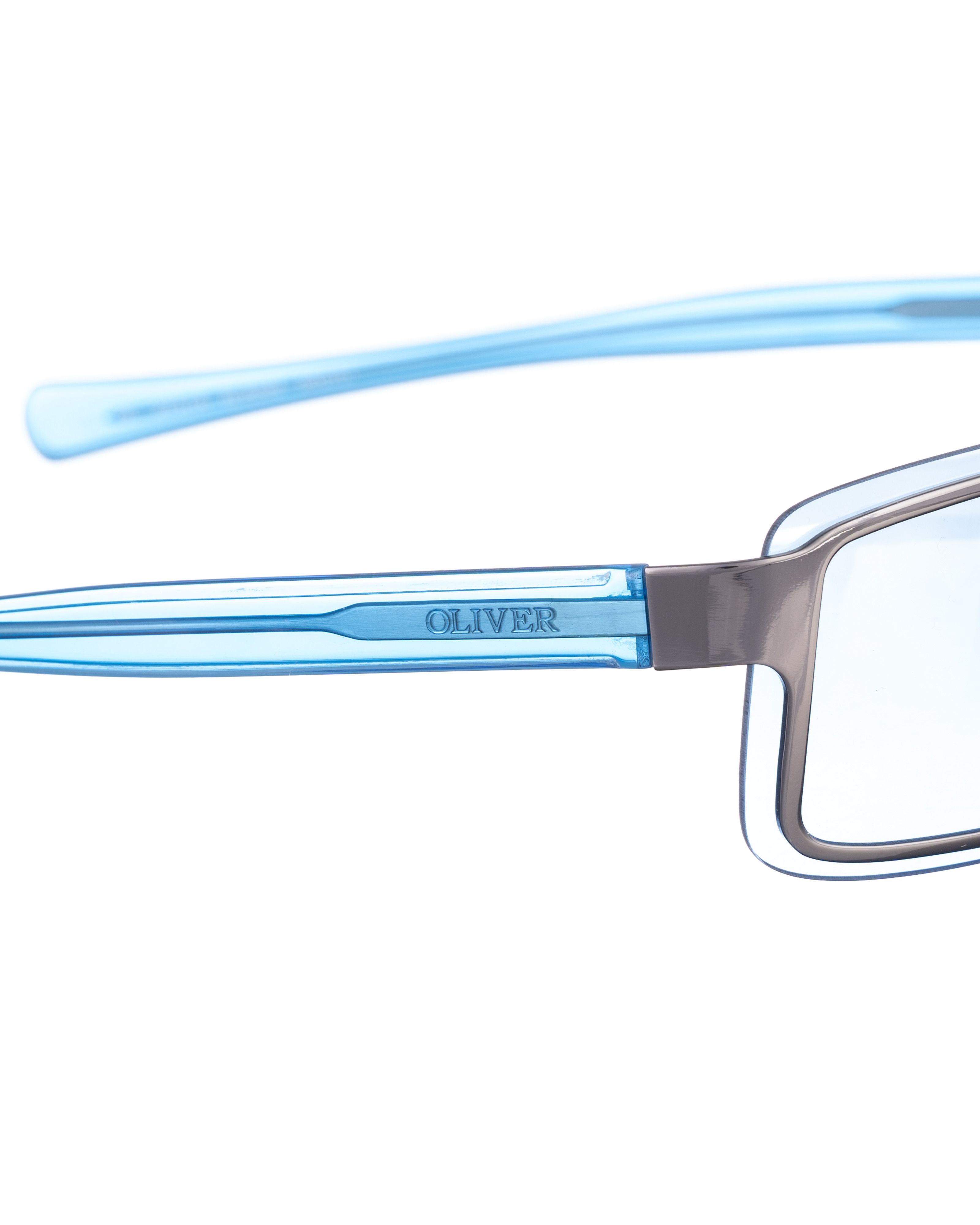 Valentino Oliver by Valentino '00s Mirror Blue Sheer Sunglasses Size ONE SIZE - 3 Thumbnail