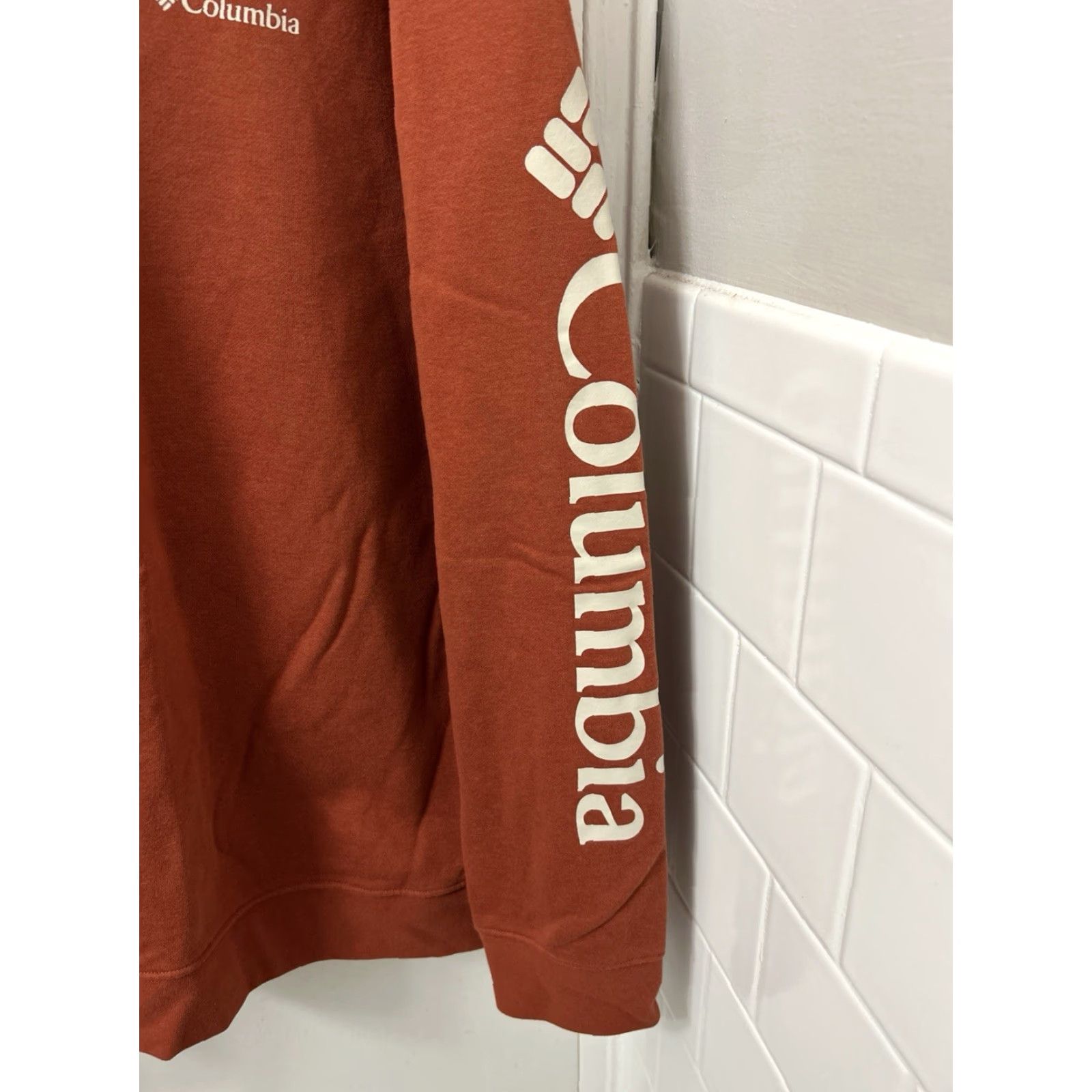 Logo 7 Columbia Sweatshirt Pullover Mens XL Orange Logo Graphic Long Sleeve Crew Neck Pullover Regular Fit Size US XL / EU 56 / 4 - 5 Thumbnail