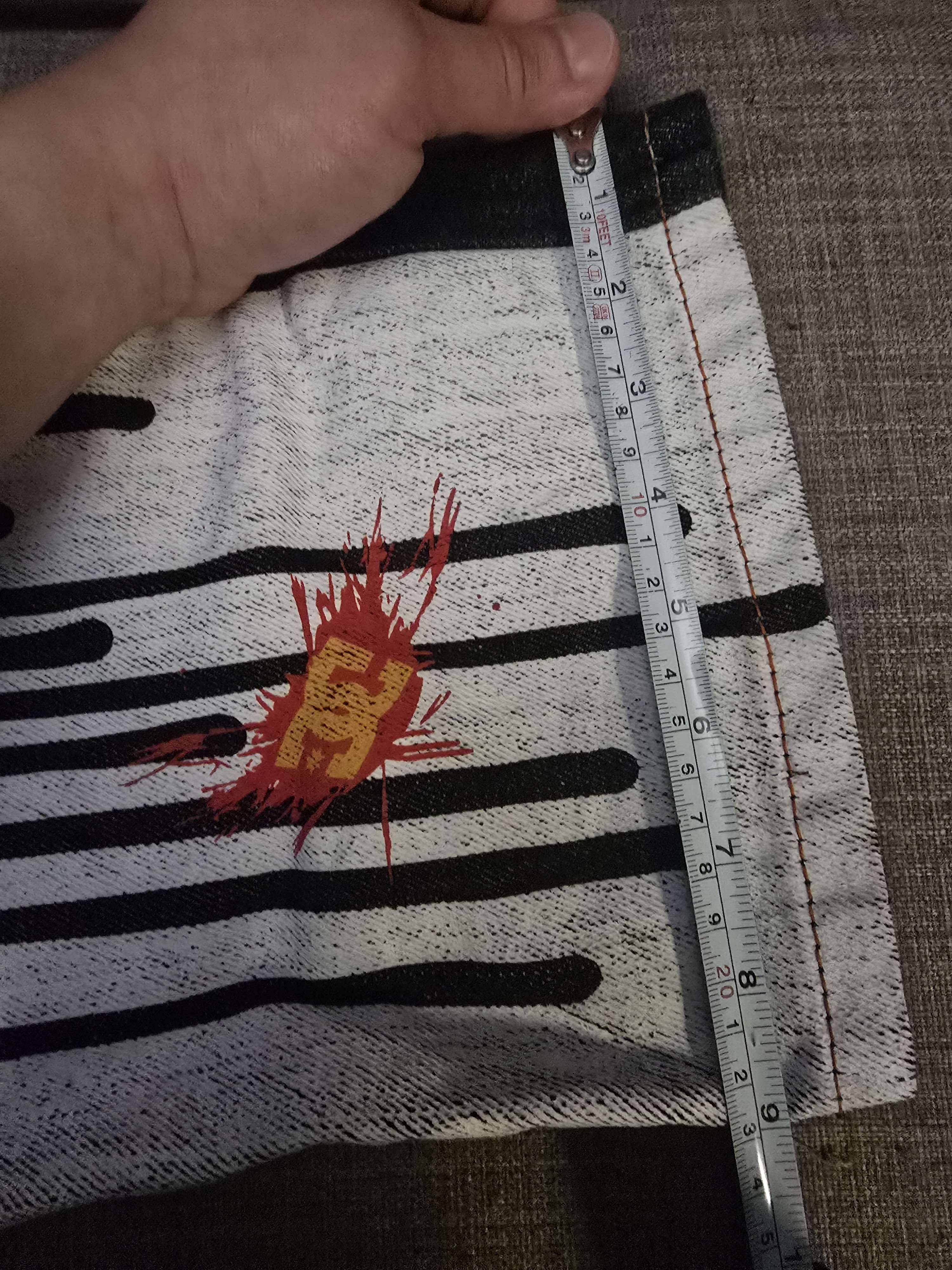 Other Monster Energy Embroidered Painted Denim Jeans y2k emo core Size US 38 / EU 54 - 13 Thumbnail