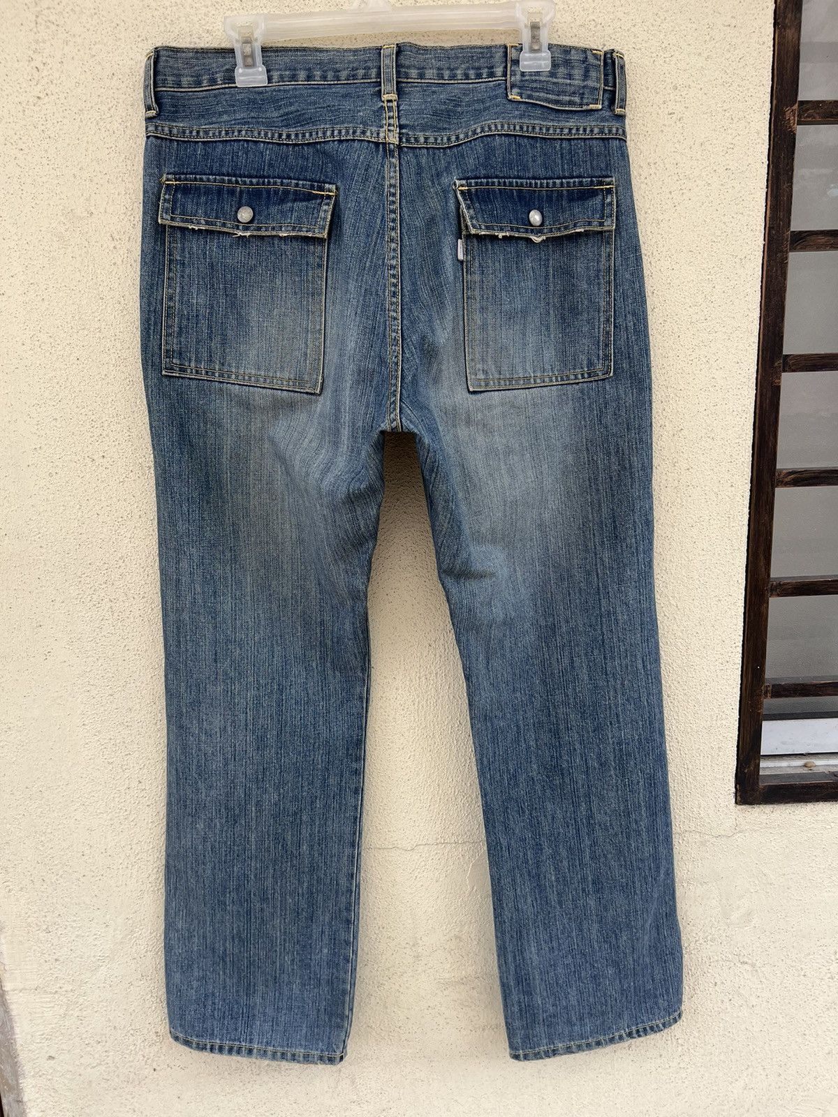Sandinista MFG VTG 2005 Sandinista Japan Dirty Mud Denim Fatigue Jeans Size US 34 / EU 50 - 13 Thumbnail
