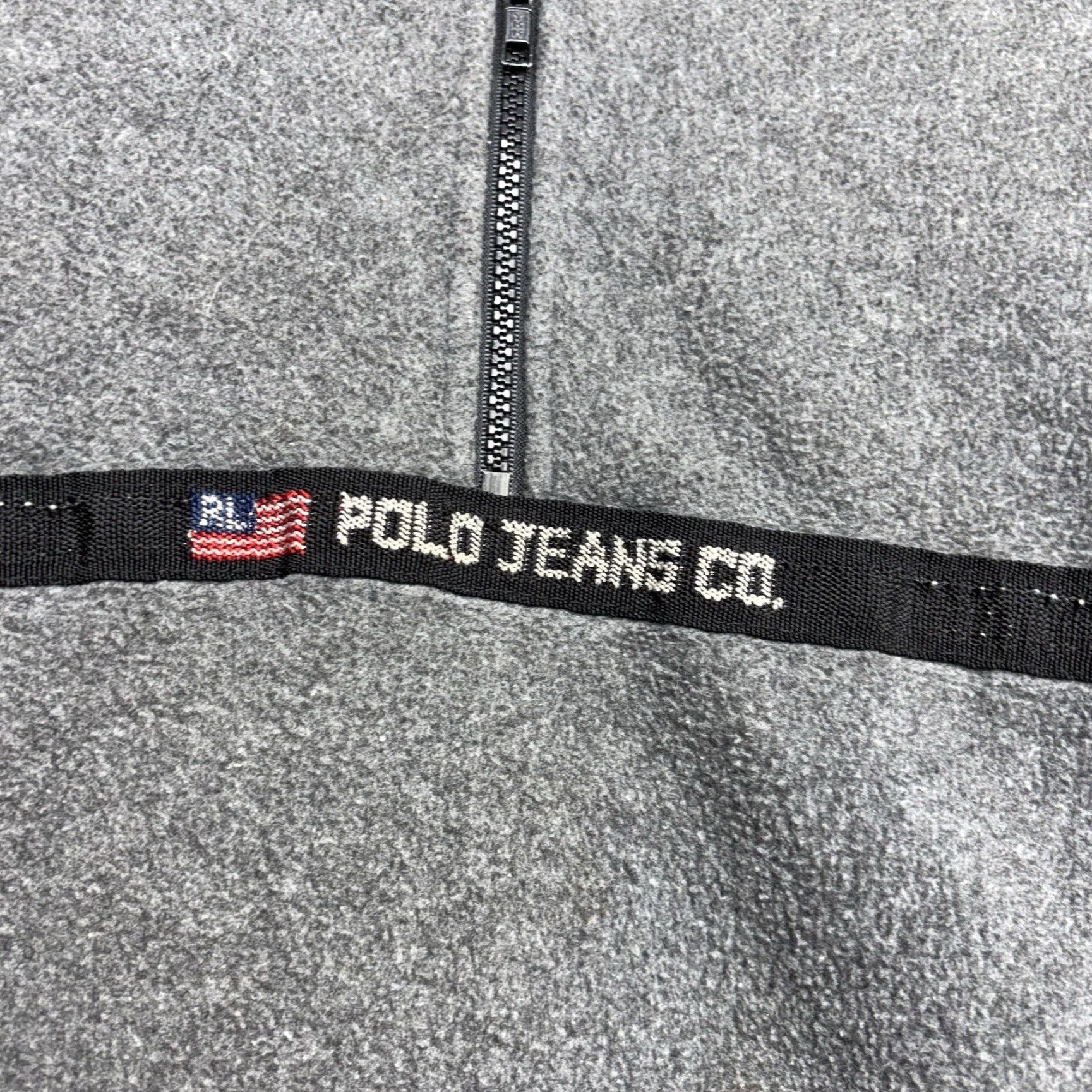 Ralph Lauren VINTAGE Ralph Lauren Polo Jacket Mens XL Quarter Zip Fleece 1/4 Zip Embroidered Logo USA Gray Size US XL / EU 56 / 4 - 3 Thumbnail