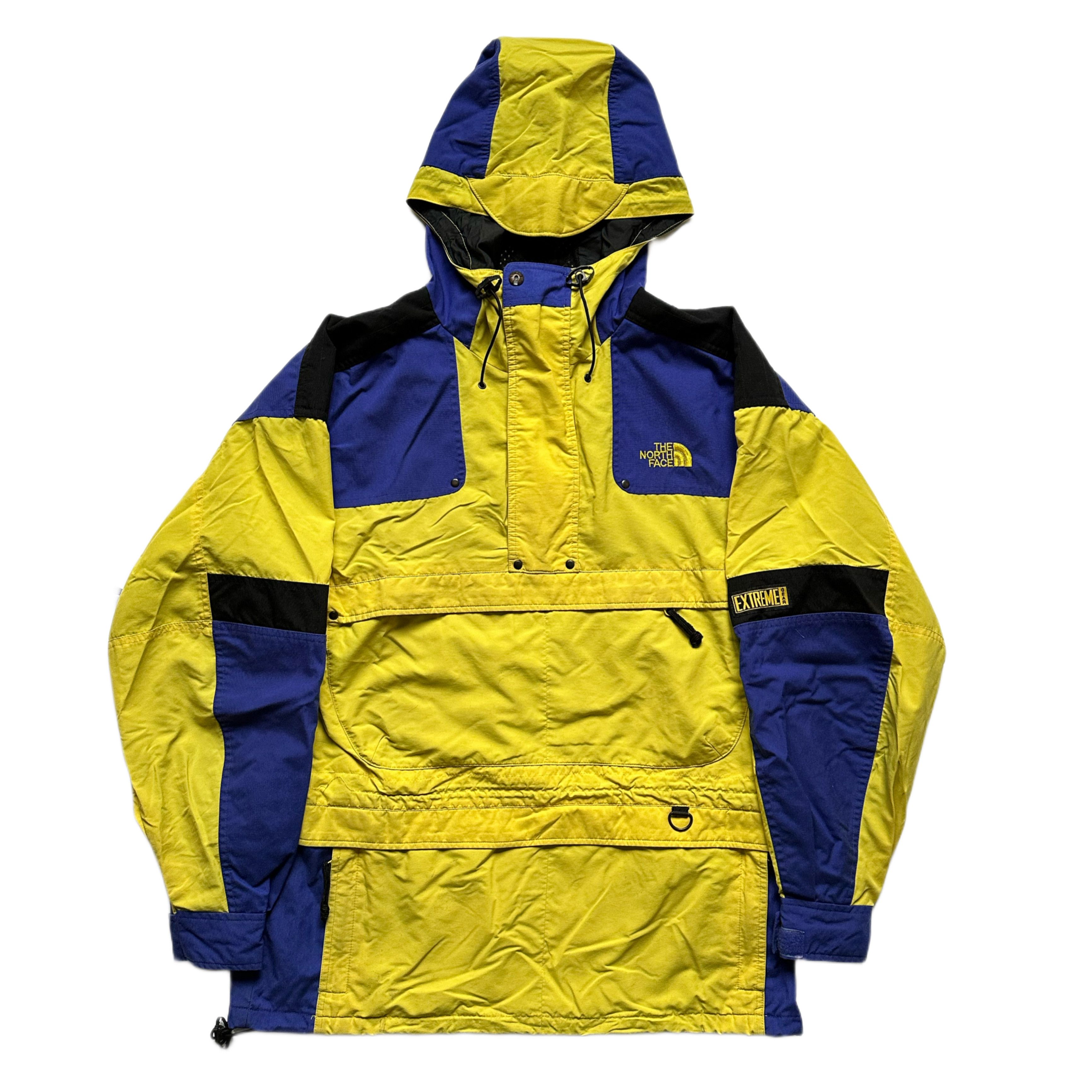 image of The North Face x Vintage Extreme Gear Northface Parka in Blue/Yellow, Men's (Size Medium)