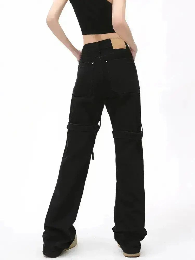 Japanese Brand Retro speaker slimming straight leg jeans Size US 30 / EU 46 - 5 Thumbnail
