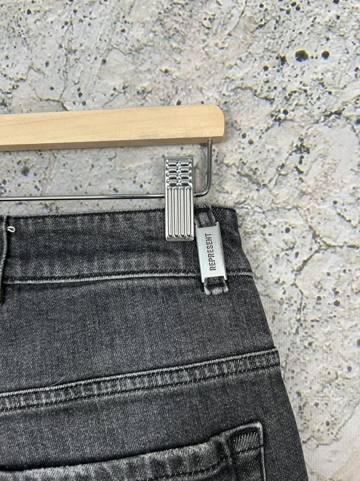Represent Clo. Represent Washed Black Skinny Jeans Denim Streetwear Rock Size US 34 / EU 50 - 6 Thumbnail