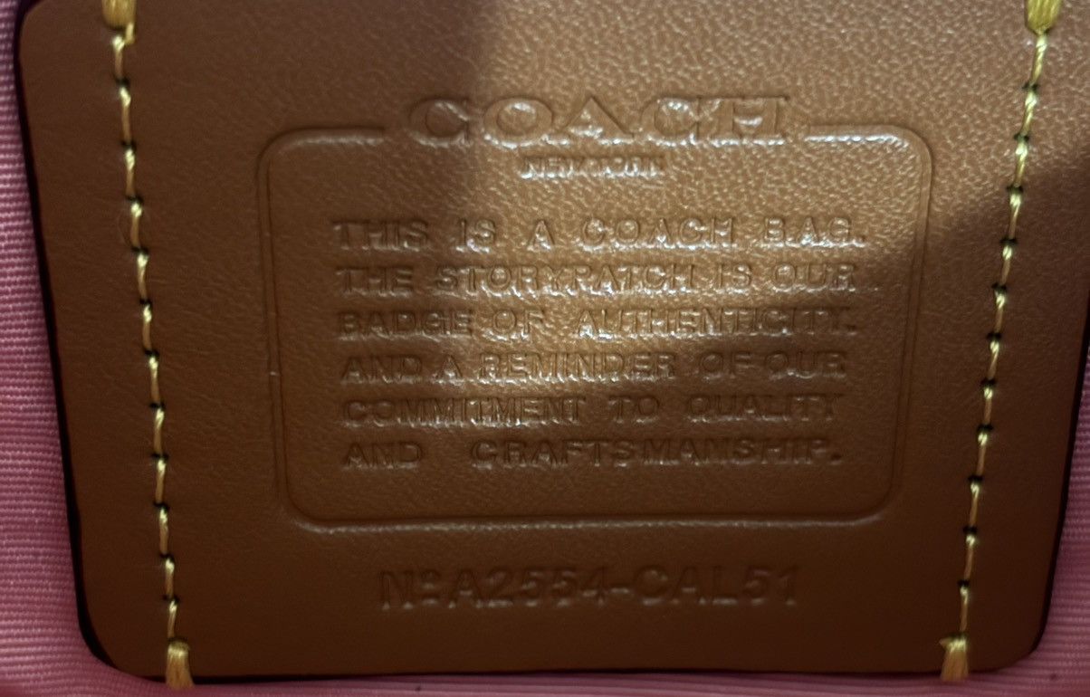 Pink Coach shoulder bag