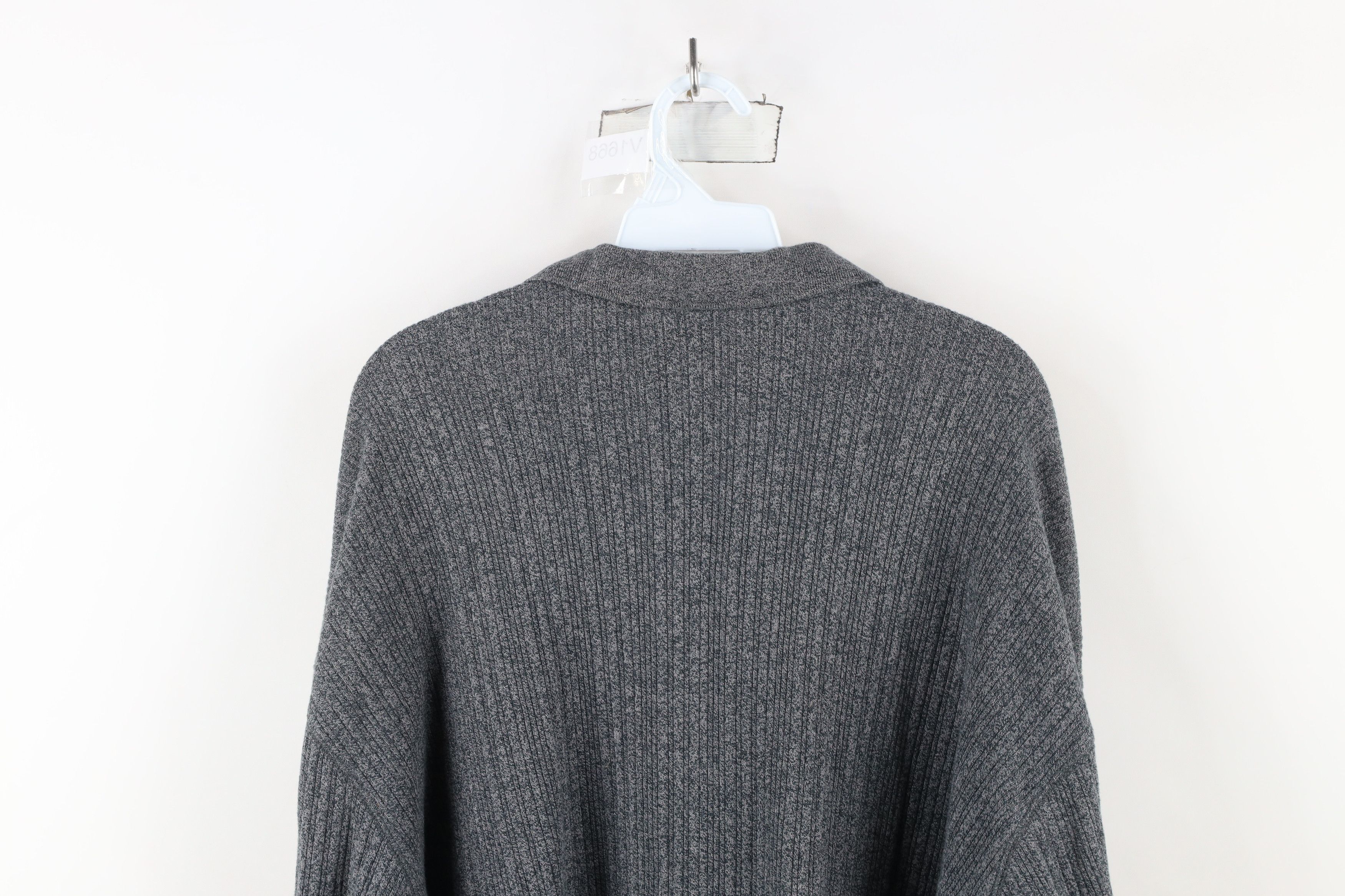 Vintage Vintage 90s Streetwear Knit Long Sleeve Rugby Polo Shirt Size US XXL / EU 58 / 5 - 7 Thumbnail