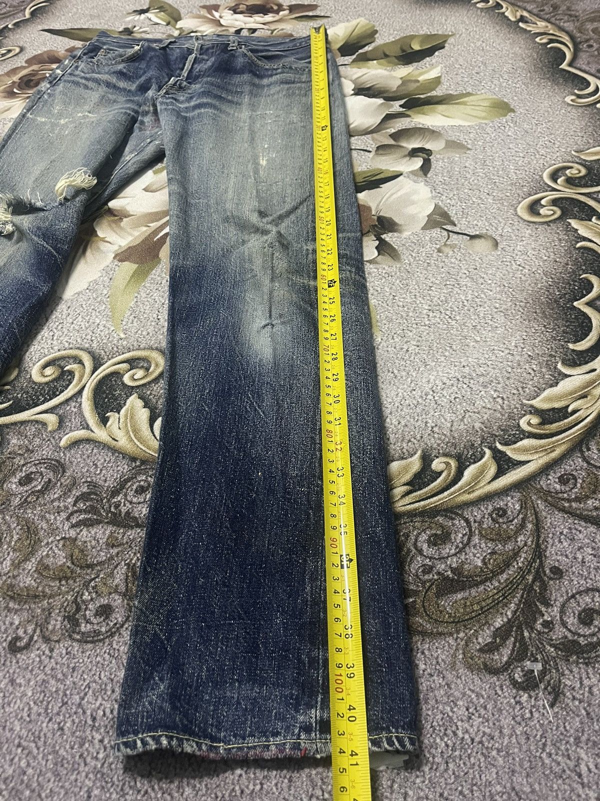 Japanese Brand Kapital Jeans Distressed Selvedge Size US 32 / EU 48 - 14 Thumbnail