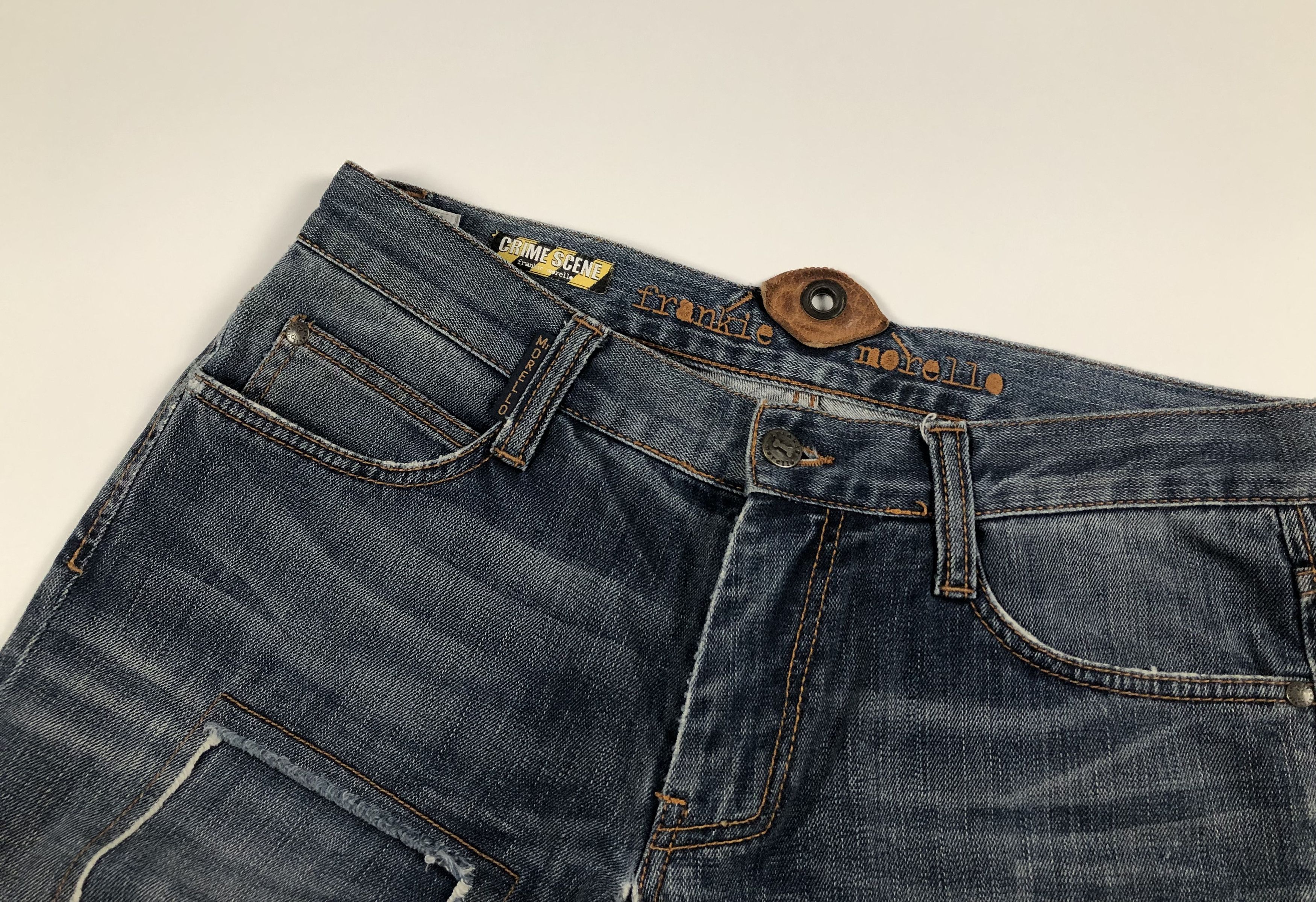 Frankie Morello Frankie Morello Leather Patches Vulcano Super Skinny Jeans Size US 32 / EU 48 - 4 Thumbnail