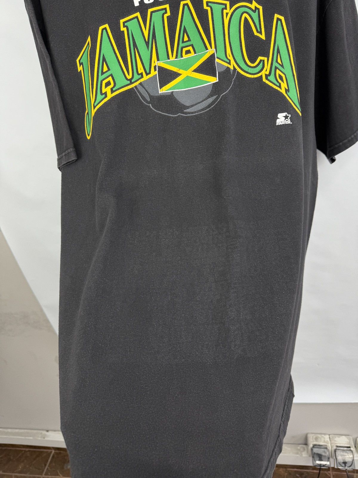 Starter 🇯🇲 Vintage 90s Starter Jamaica Football Retro T-Shirt Soccer Size US L / EU 52-54 / 3 - 9 Thumbnail