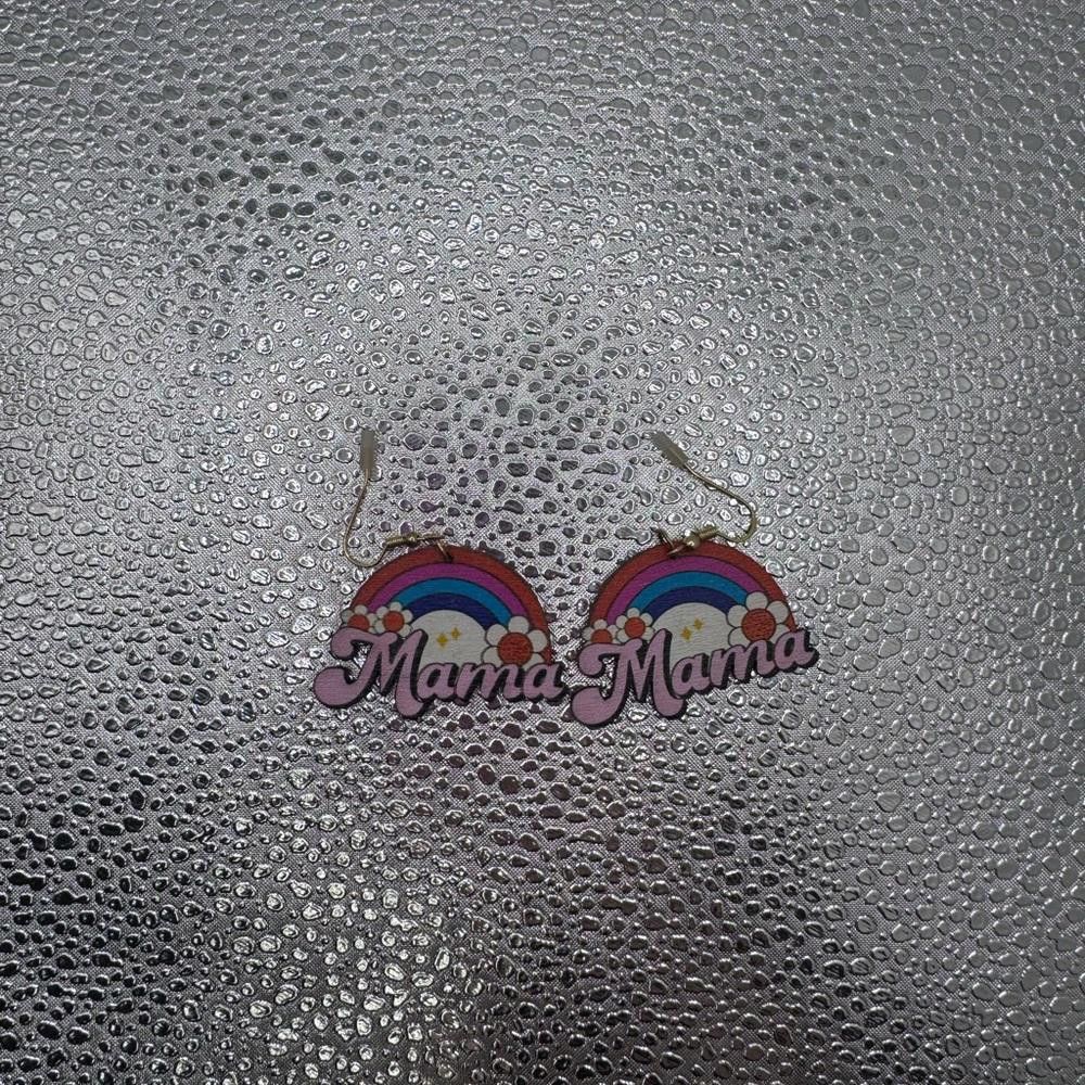 Designer Mama rainbow earrings Size ONE SIZE - 2 Thumbnail