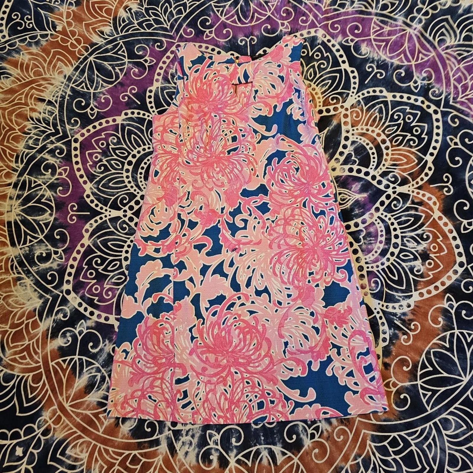 Designer Women's Just Taylor Floral Pink and Blue Dress Size S / US 4 / IT 40 - 1 Thumbnail