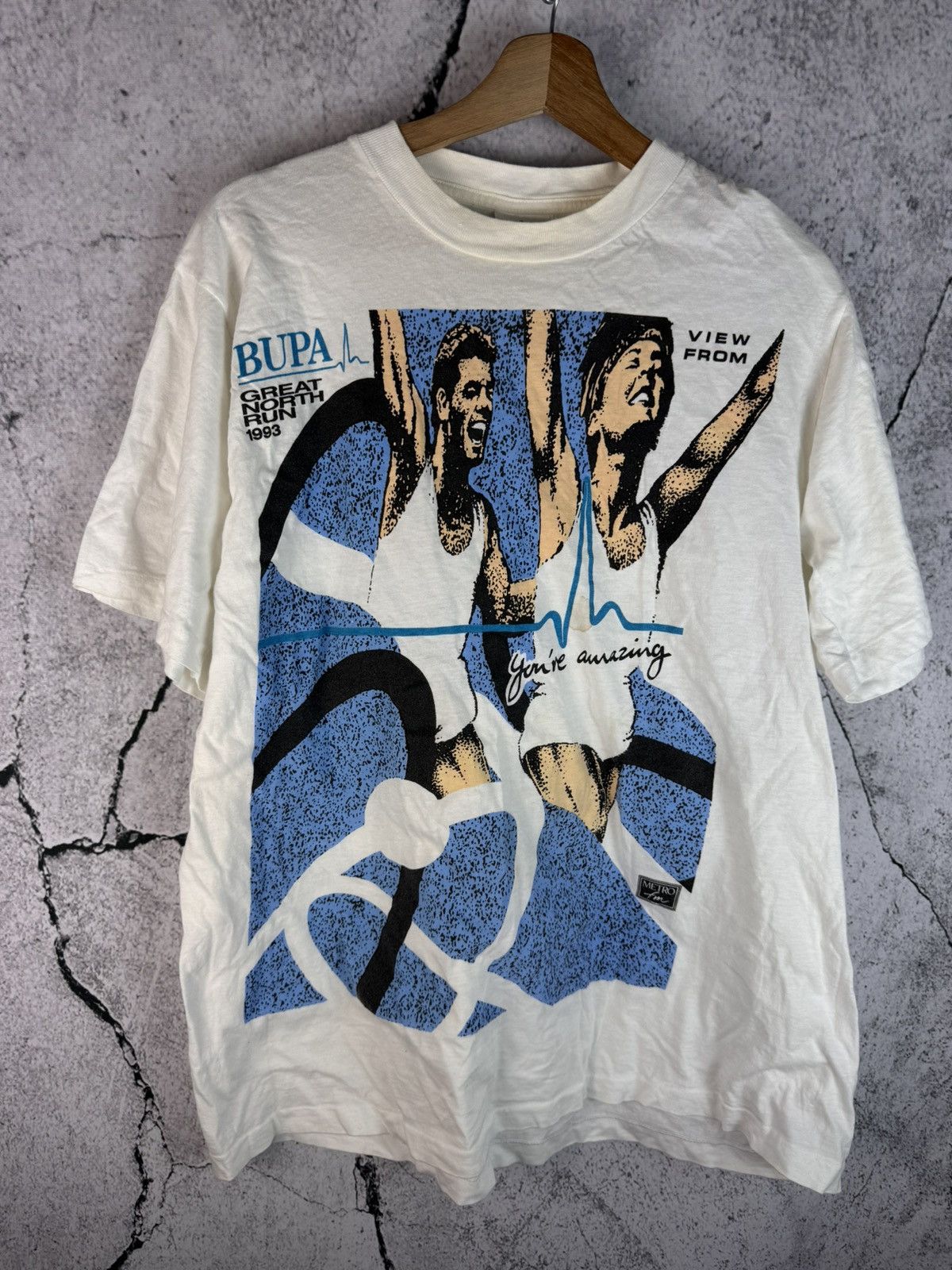 Vintage Vintage 1993 Great North Run Single Stitch T-shirt Size US L / EU 52-54 / 3 - 1 Thumbnail