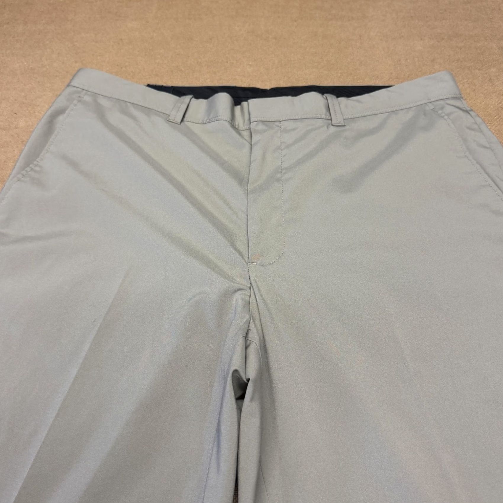 Vintage Alan Flusser Mens Gray Dress Pants 36x30 Flat Front Microfiber Classic Business Size US 36 / EU 52 - 5 Thumbnail