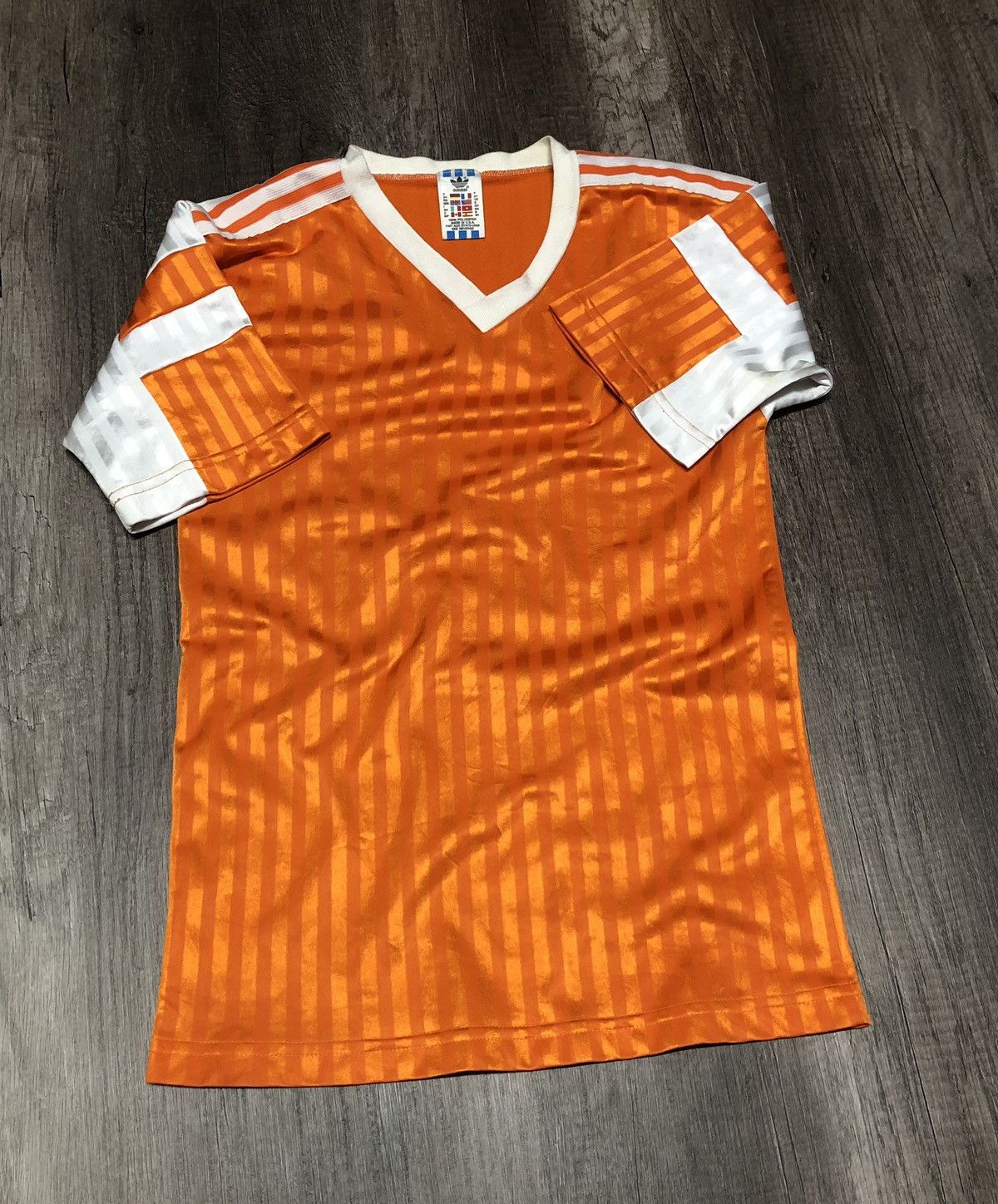 Adidas × Vintage Vintage Jersey Adidas Rare 100% Polyester Made in U.S.A Size US S / EU 44-46 / 1 - 12 Thumbnail