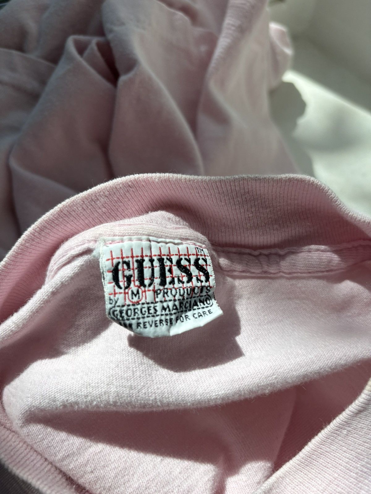 Guess Vintage Guess? T Shirt Light Pink Paris Size US M / EU 48-50 / 2 - 3 Thumbnail