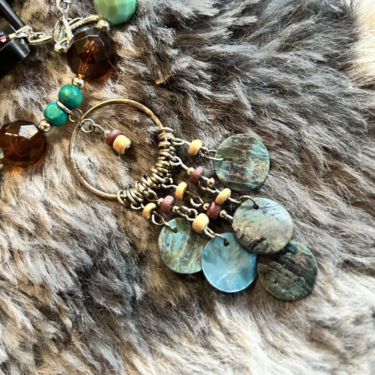 Handmade Handcrafted repurpose southwest style beaded necklace Size ONE SIZE - 9 Thumbnail