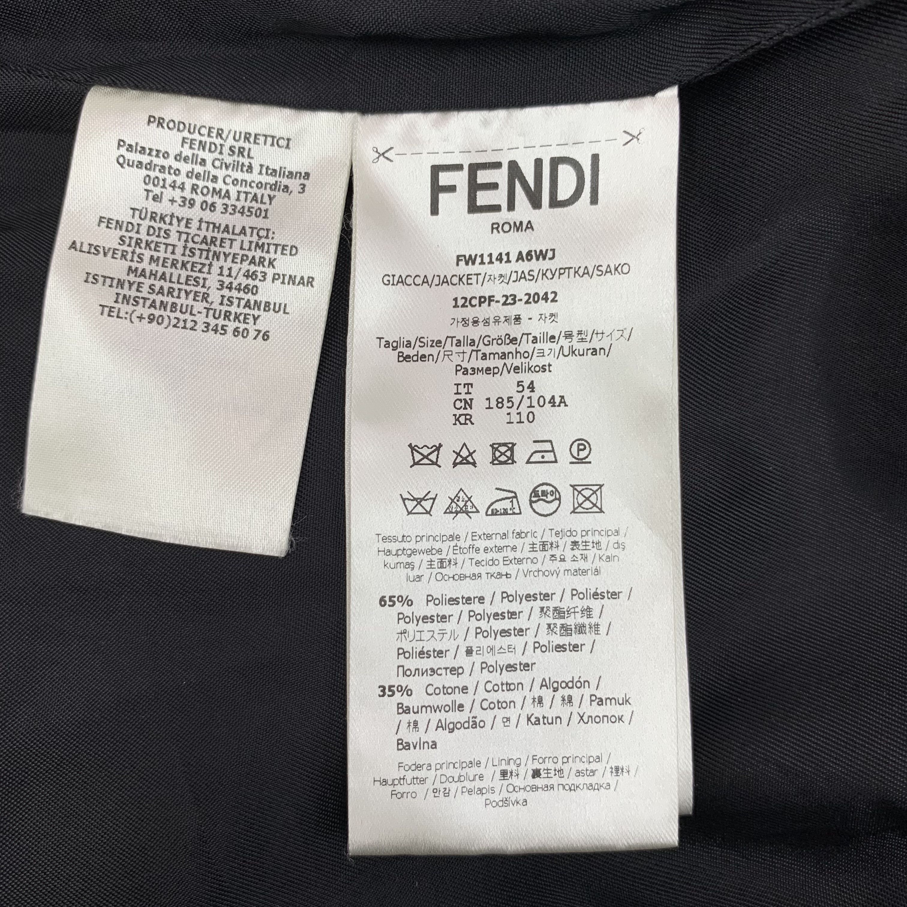 Fendi Fendi FF Monogram Shirt Black (54) Size US XL / EU 56 / 4 - 7 Thumbnail
