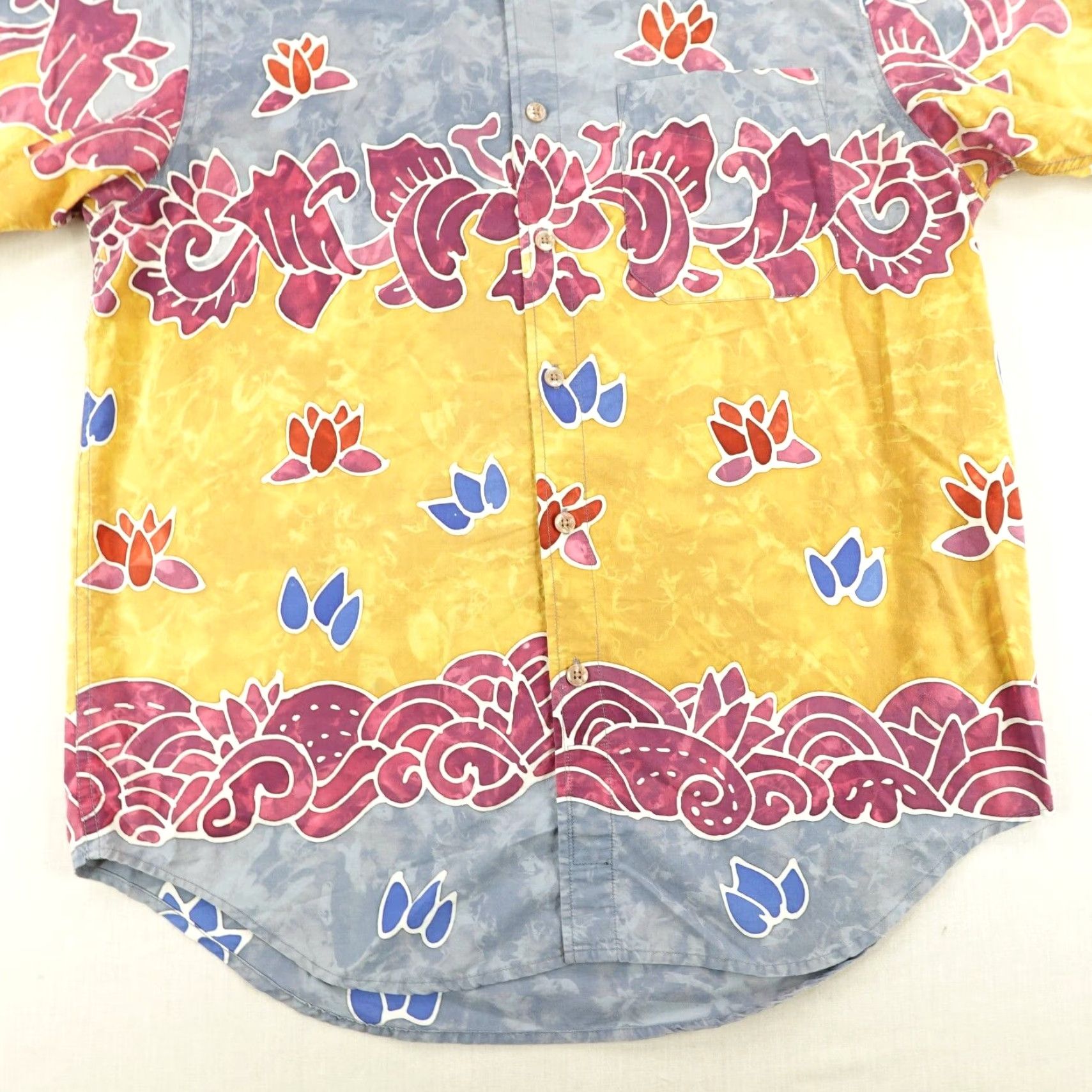 The Territory Ahead VINTAGE Territory Ahead Shirt Large Blue Yellow Red Floral Button Up Hawaiian Size US L / EU 52-54 / 3 - 4 Thumbnail
