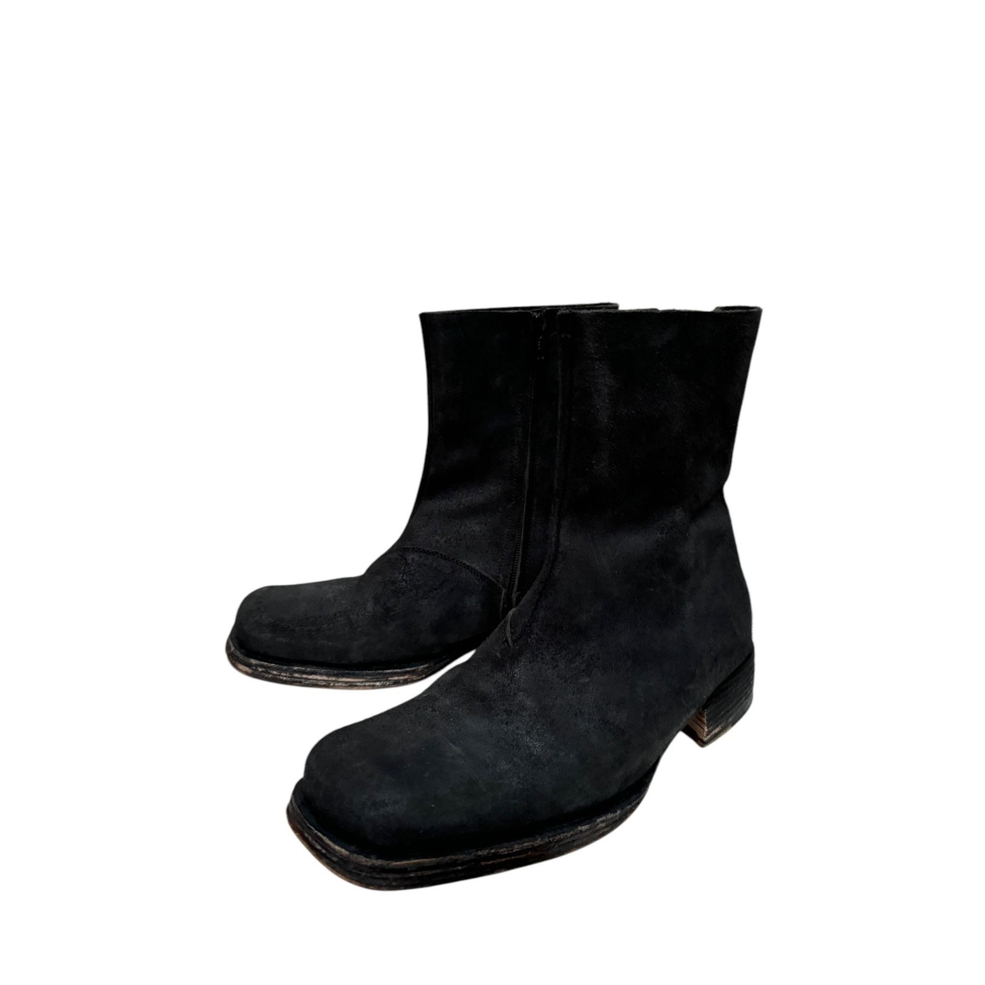 Maison Margiela 2002 Black Square Boots Size US 7.5 / EU 40-41 - 4 Thumbnail