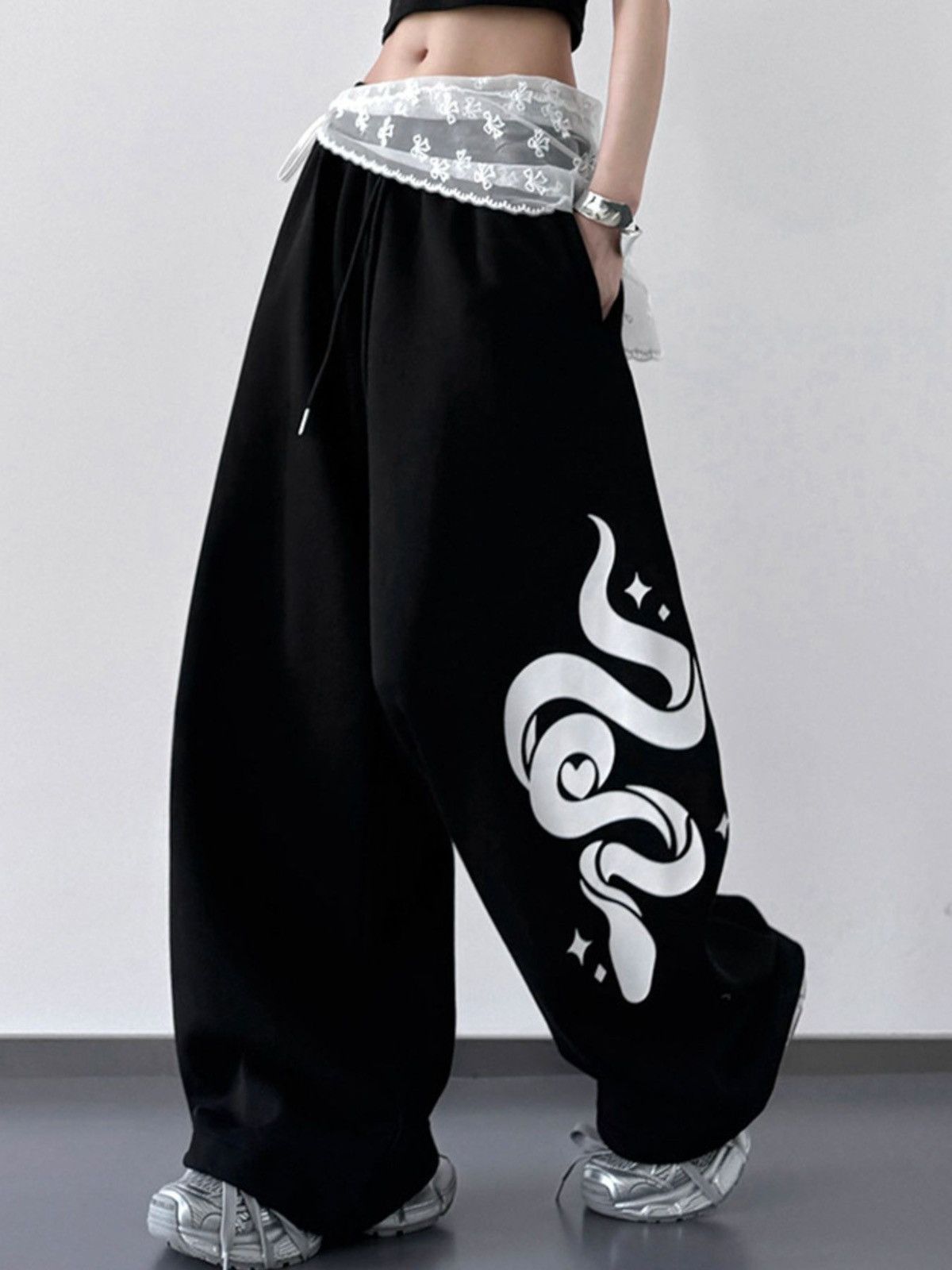 Other Wide leg drawstring sweatpants Size 28" / US 6 / IT 42 - 4 Thumbnail