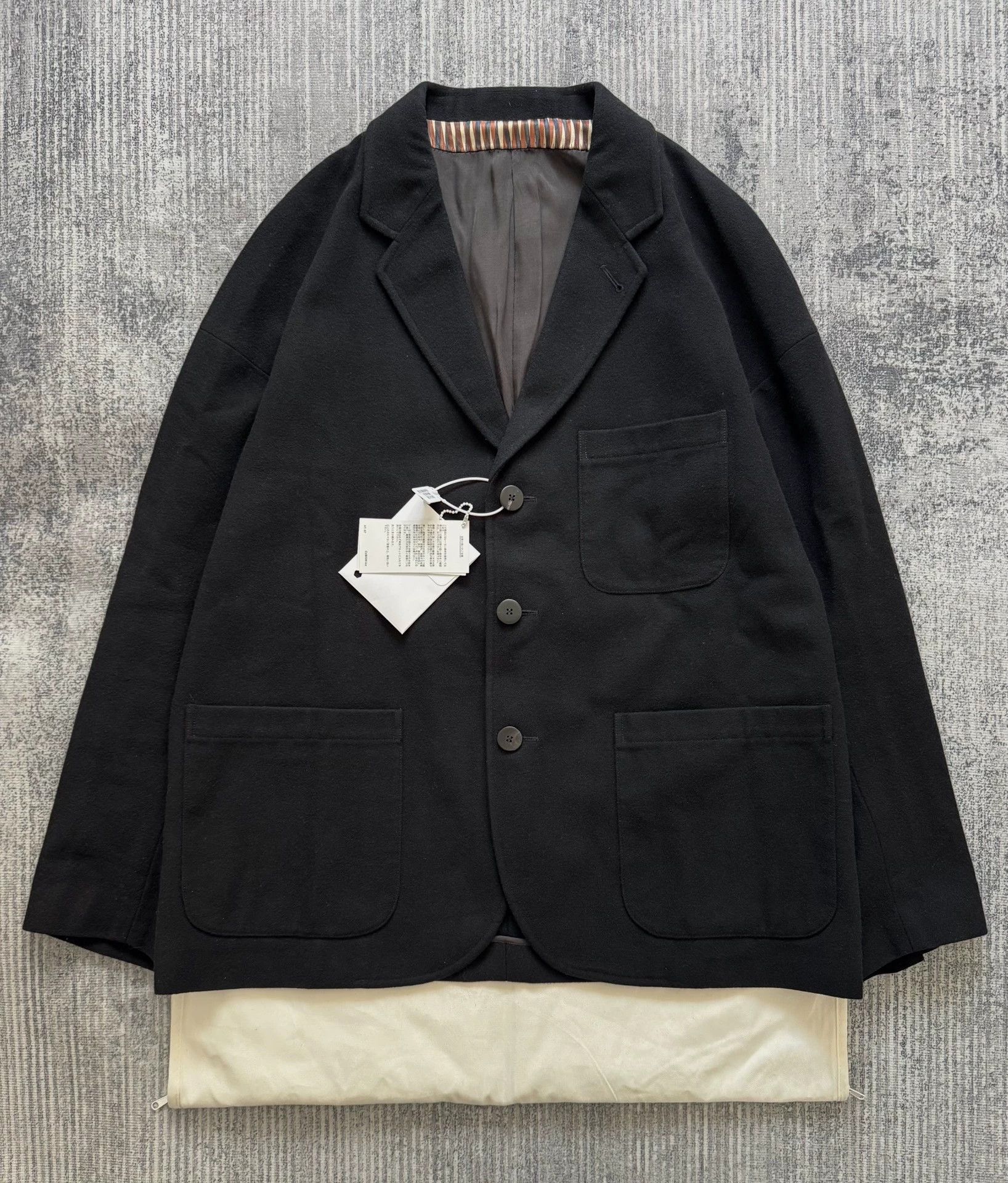 VISVIM 21AW FALKLAND BLAZER W/L Black 4 Wool Linen