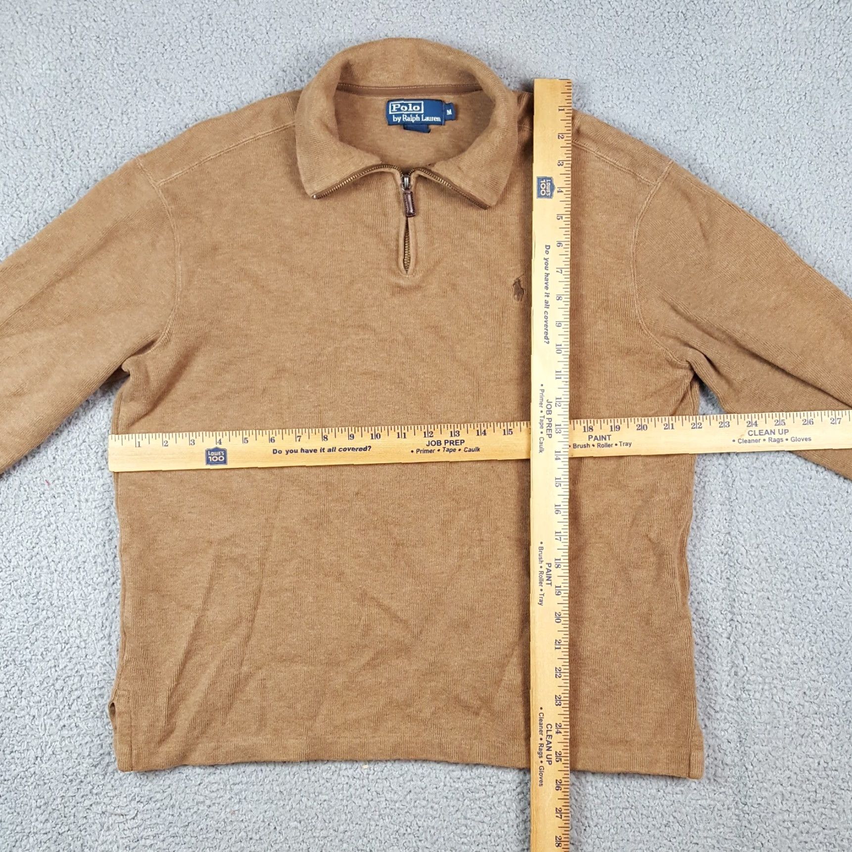 Polo Ralph Lauren VINTAGE Polo Ralph Lauren Pullover Sweater Men's Size M Crew Neck Autumn Winter 90s Preppy Beige Logo Size US M / EU 48-50 / 2 - 7 Thumbnail
