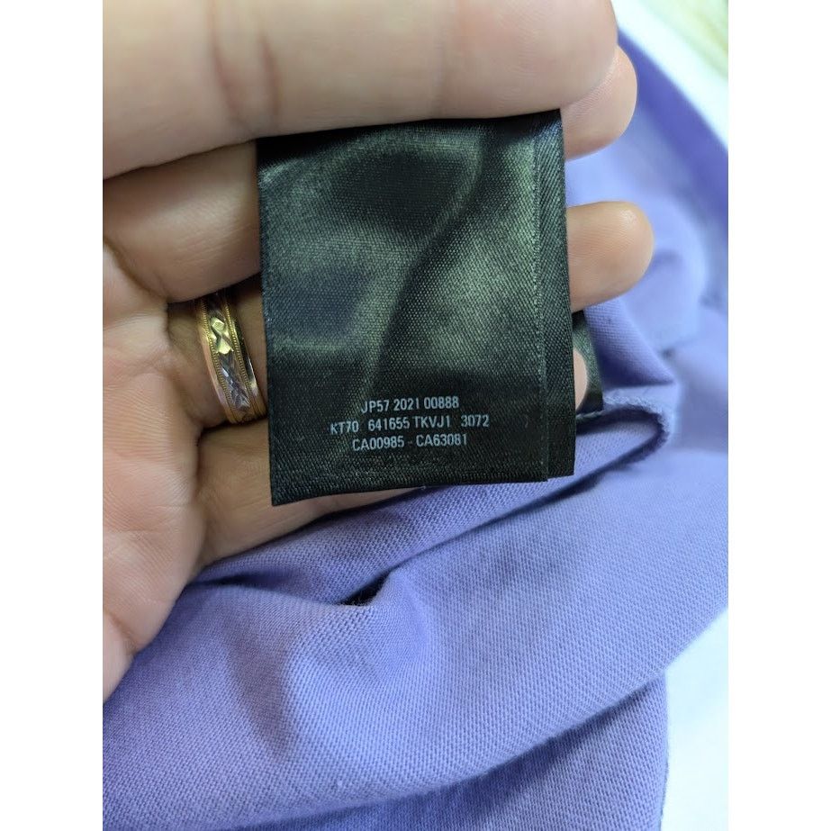 Balenciaga o1rshd1 Political Logo Large Fit T-Shirt in Light Purple Size US M / EU 48-50 / 2 - 14 Thumbnail