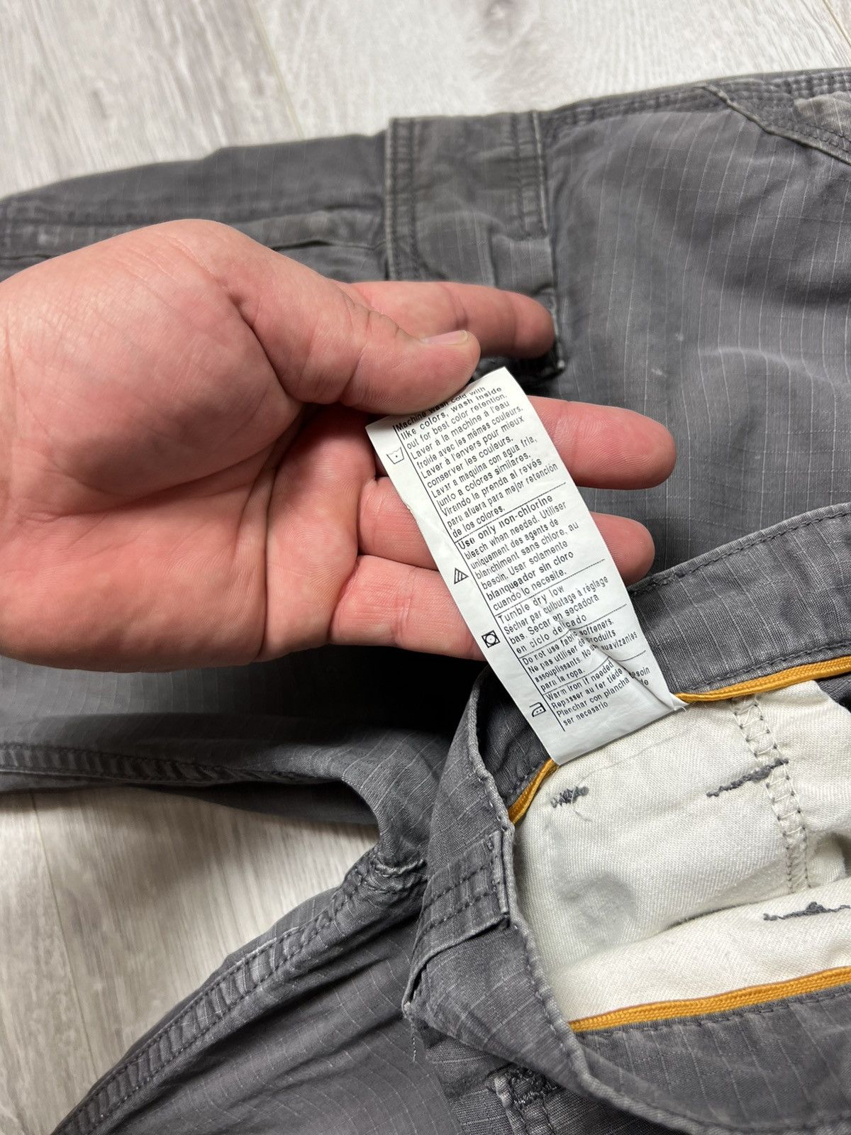 Carhartt × Vintage Carhartt Destroyed Cargo Baggy Pants Workwear Street Style Size US 33 - 22 Thumbnail
