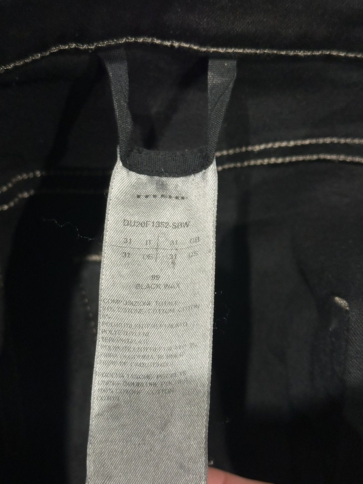 Rick Owens FW20 Performa Heavy Waxed Tyrone Bootcut Denim 31 Size US 31 - 7 Thumbnail