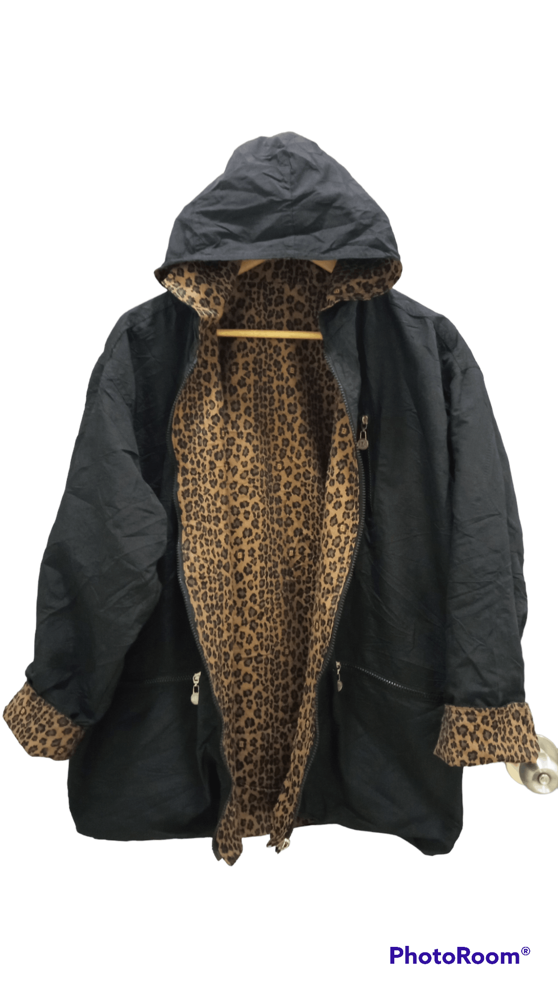 Fendi × Vintage 🔥🔥Vtg Fendi Leopard Big Logo Spellout Reversible Jacket Size US L / EU 52-54 / 3 - 19 Thumbnail