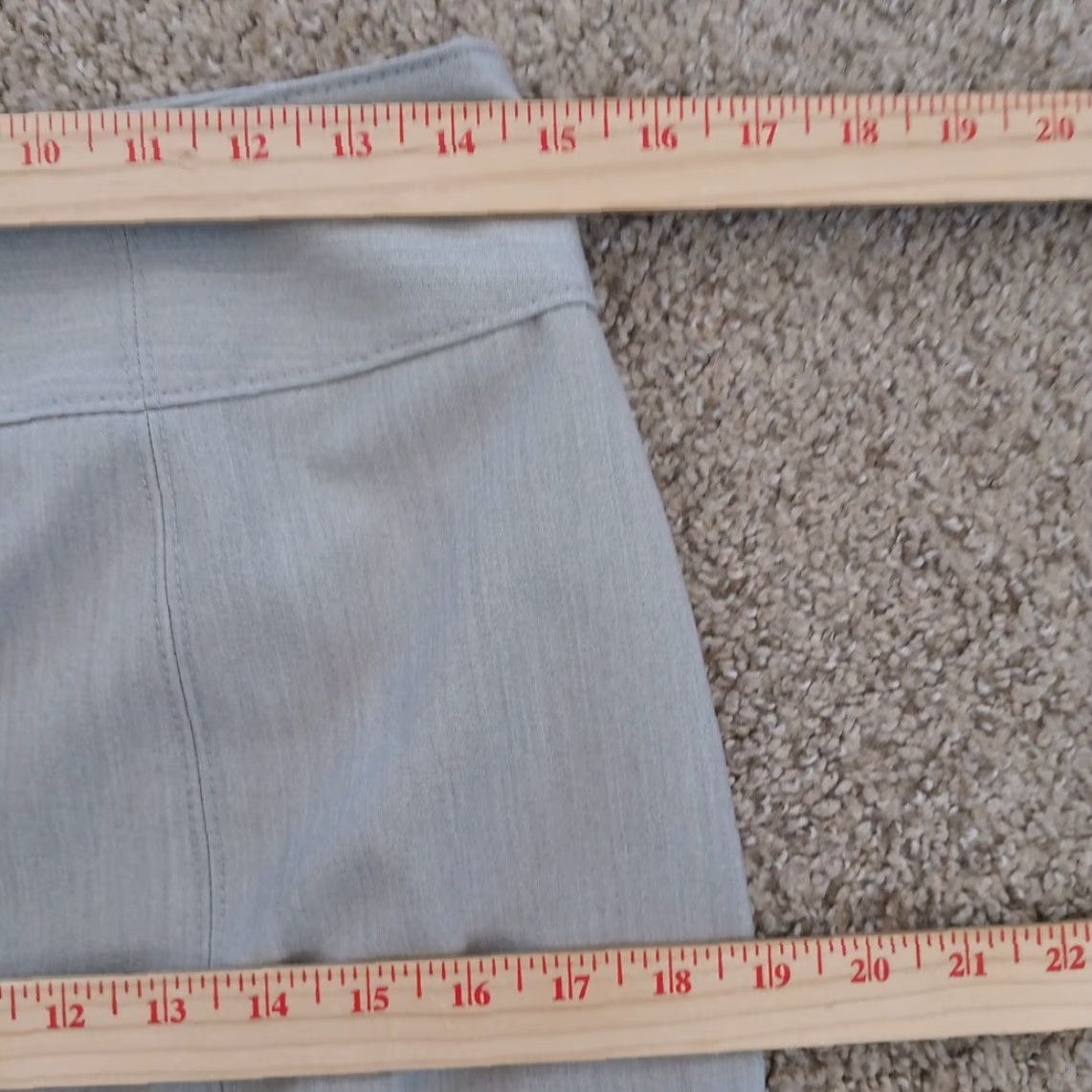 Worthington Worthington Skirt Women Knee Length Gray Lined Slit Size 8 Pencil Straight Fashionable" Size 30" / US 8 / IT 44 - 3 Thumbnail