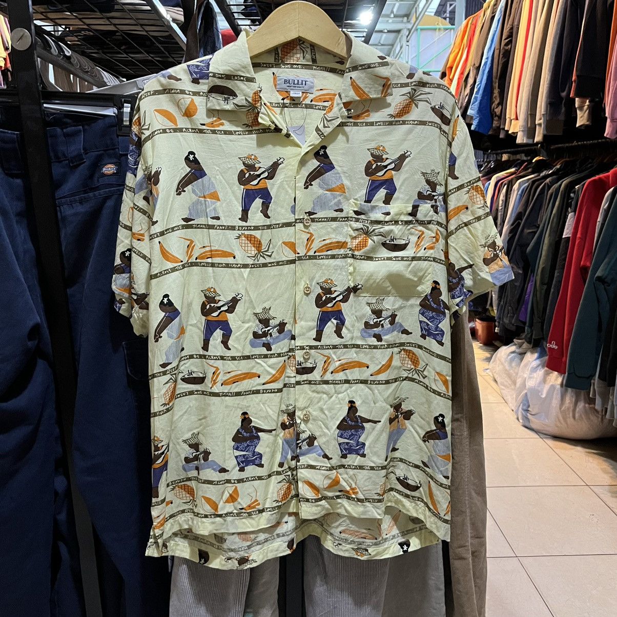 14th Addiction × If Six Was Nine × Japanese Brand Vintage Bullit Hawaiian Shirt – Size L Size US L / EU 52-54 / 3 - 1 Thumbnail