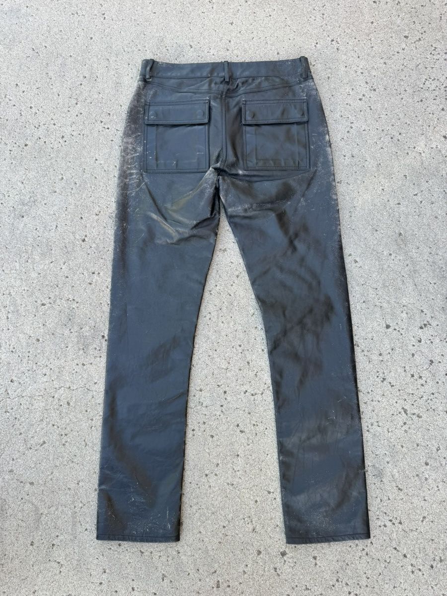 Rick Owens Rick Owens Hollywood SS25 Distressed Leather Pants Size US 32 / EU 48 - 2 Thumbnail