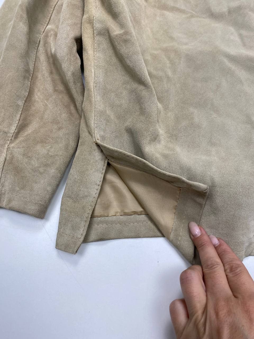 Vera Pelle Vera Pelle Beige M Vintage Suede Jacket 90s Italy Size US M / EU 48-50 / 2 - 8 Thumbnail