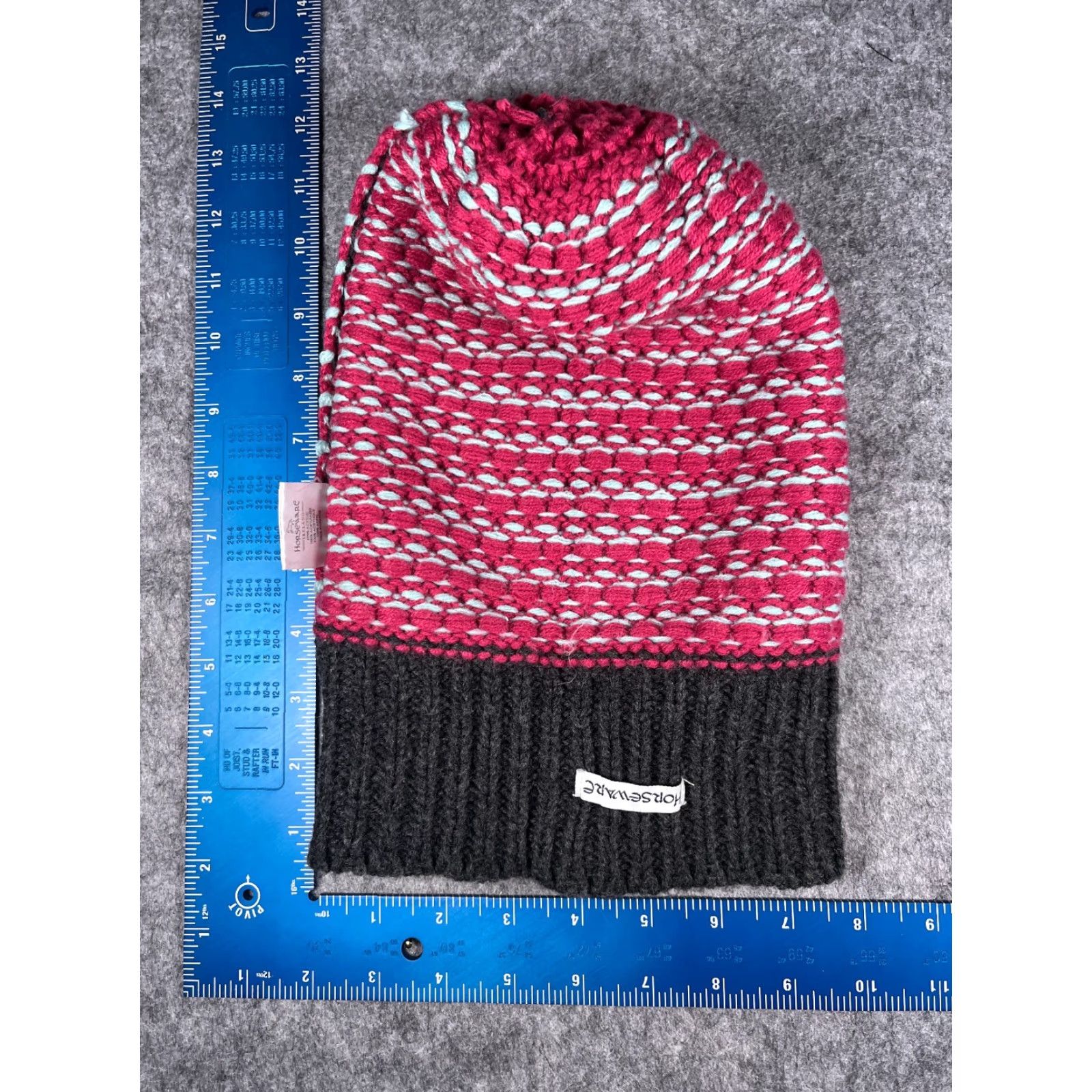 Pinko Horseware Beanie Hat Women One Size Pink Zig Zag Knit 100% Acrylic Pom Winter Outdoor Ski Style Mens Womens? Size ONE SIZE - 7 Thumbnail