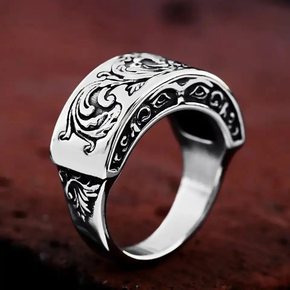 Jewelry Art Carve Ring (Size 7-13 ) Size ONE SIZE - 2 Thumbnail