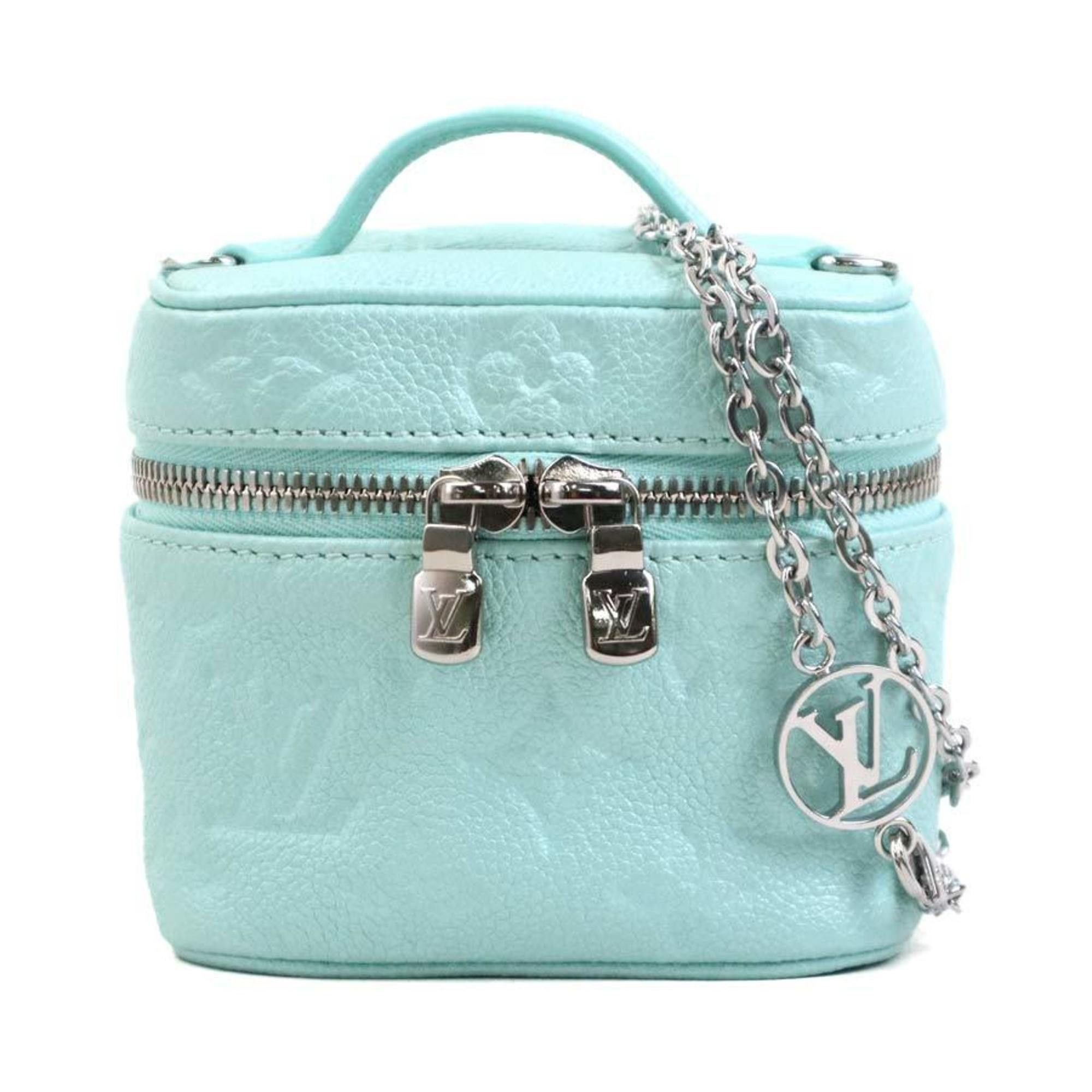 Louis Vuitton Louis Vuitton Handbag Shoulder Bag Monogram Empreinte Micro Vanity Light Blue Silver Women's M82193 e60554a Size ONE SIZE - 1 Thumbnail