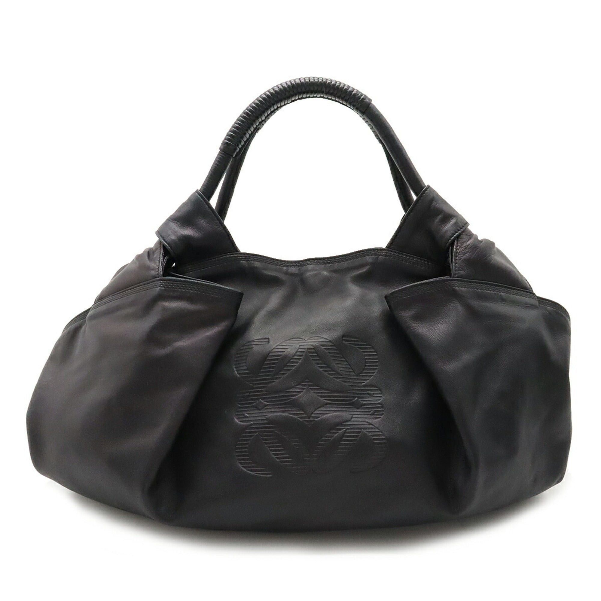 image of Loewe Anagram Nappa Aire Handbag Leather Black, Women's