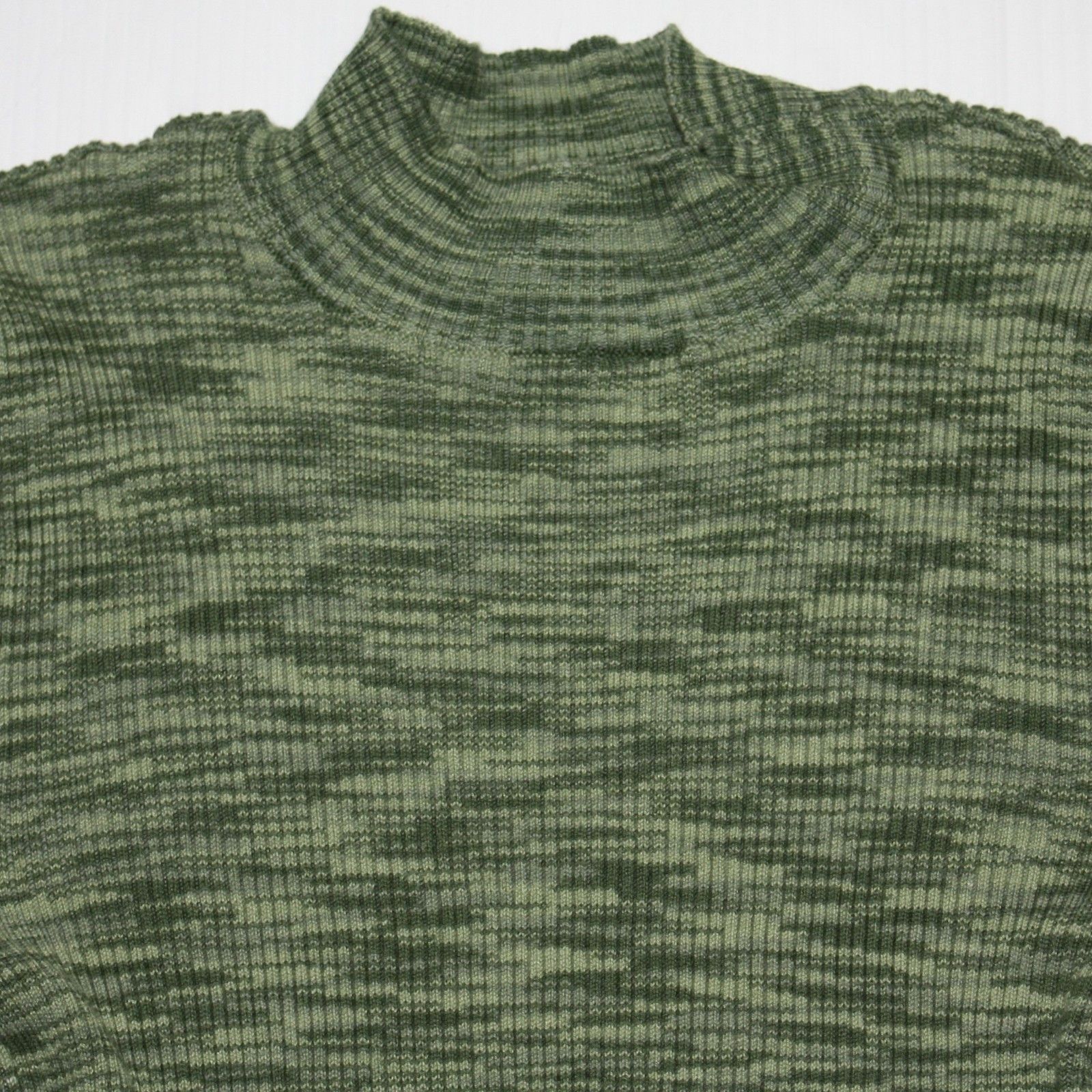 Other L.A. Heart Mock Neck Sweater Top in Space Dye Green Color Size S / US 4 / IT 40 - 3 Thumbnail