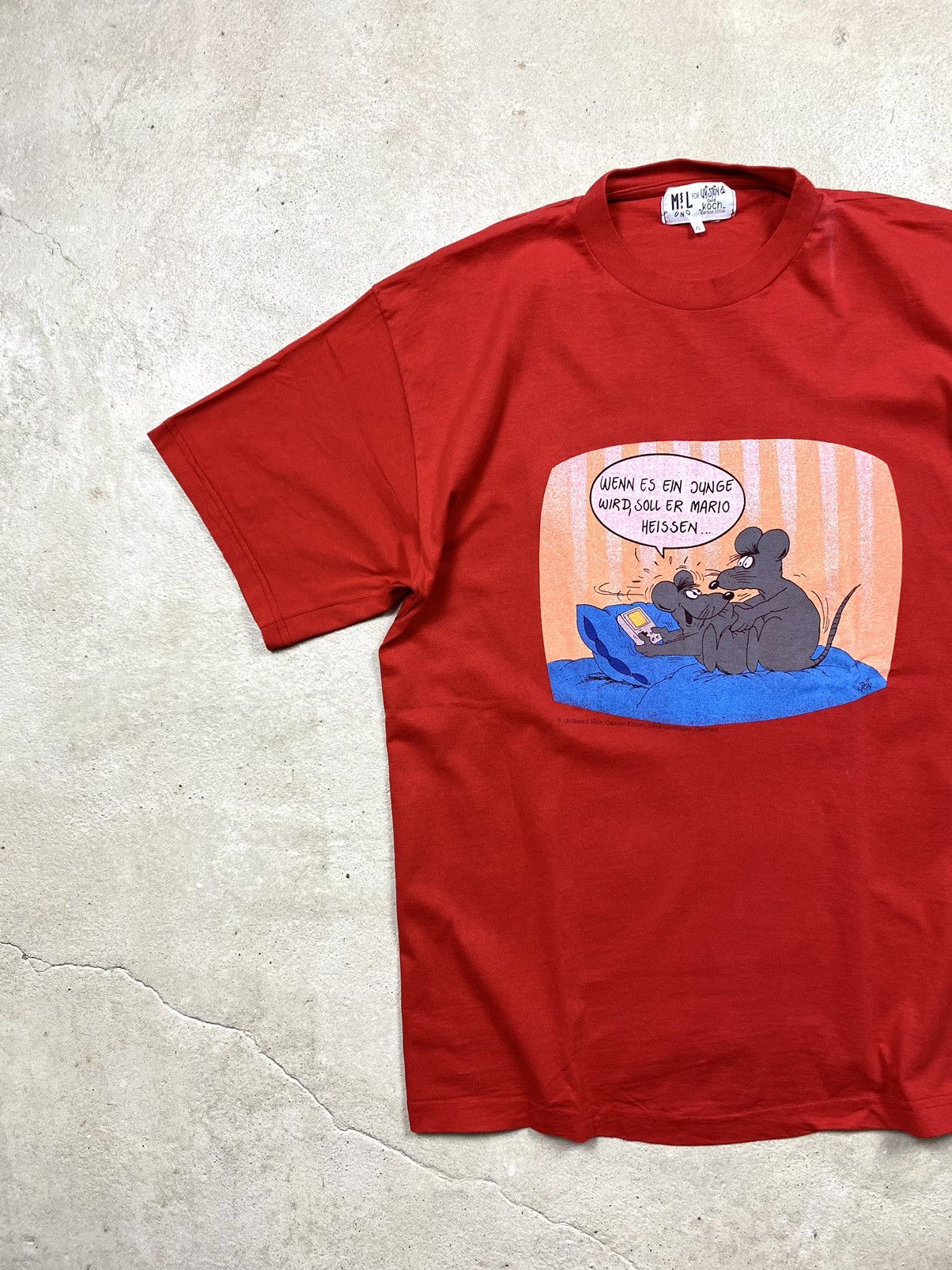 Vintage 90’s Vintage If Son Let's Name Him Mario Funny T Shirt Porn Size US XL / EU 56 / 4 - 3 Thumbnail