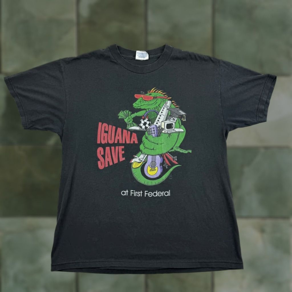 Hanes VINTAGE Hanes Funny T-Shirt Adult Medium Black 90s Y2K Mens Size US M / EU 48-50 / 2 - 1 Thumbnail