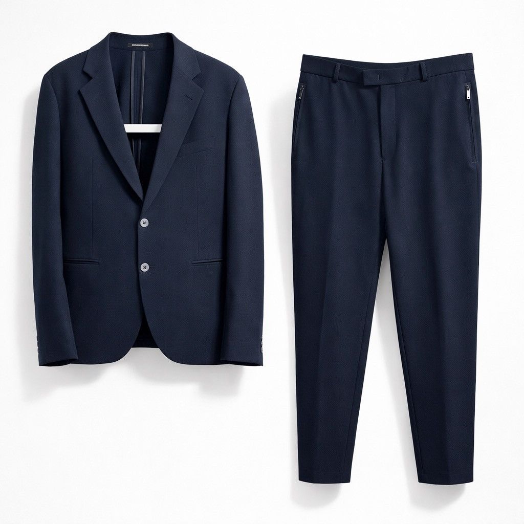 Emporio Armani Emporio Armani ICON Navy Blue Suit Jacket Pants Size 54 Size US L / EU 52-54 / 3 - 1 Thumbnail